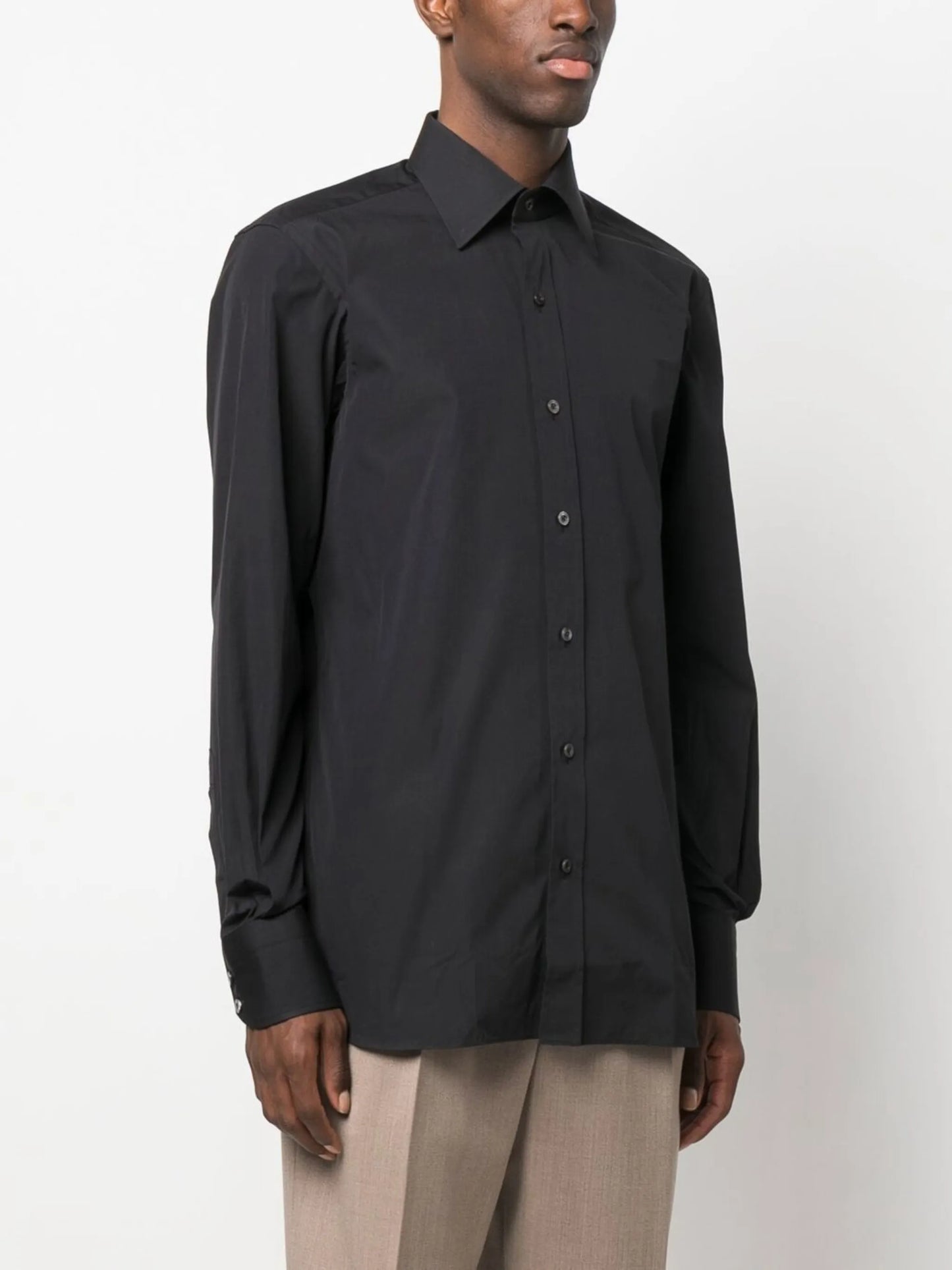 long-sleeve cotton shirt