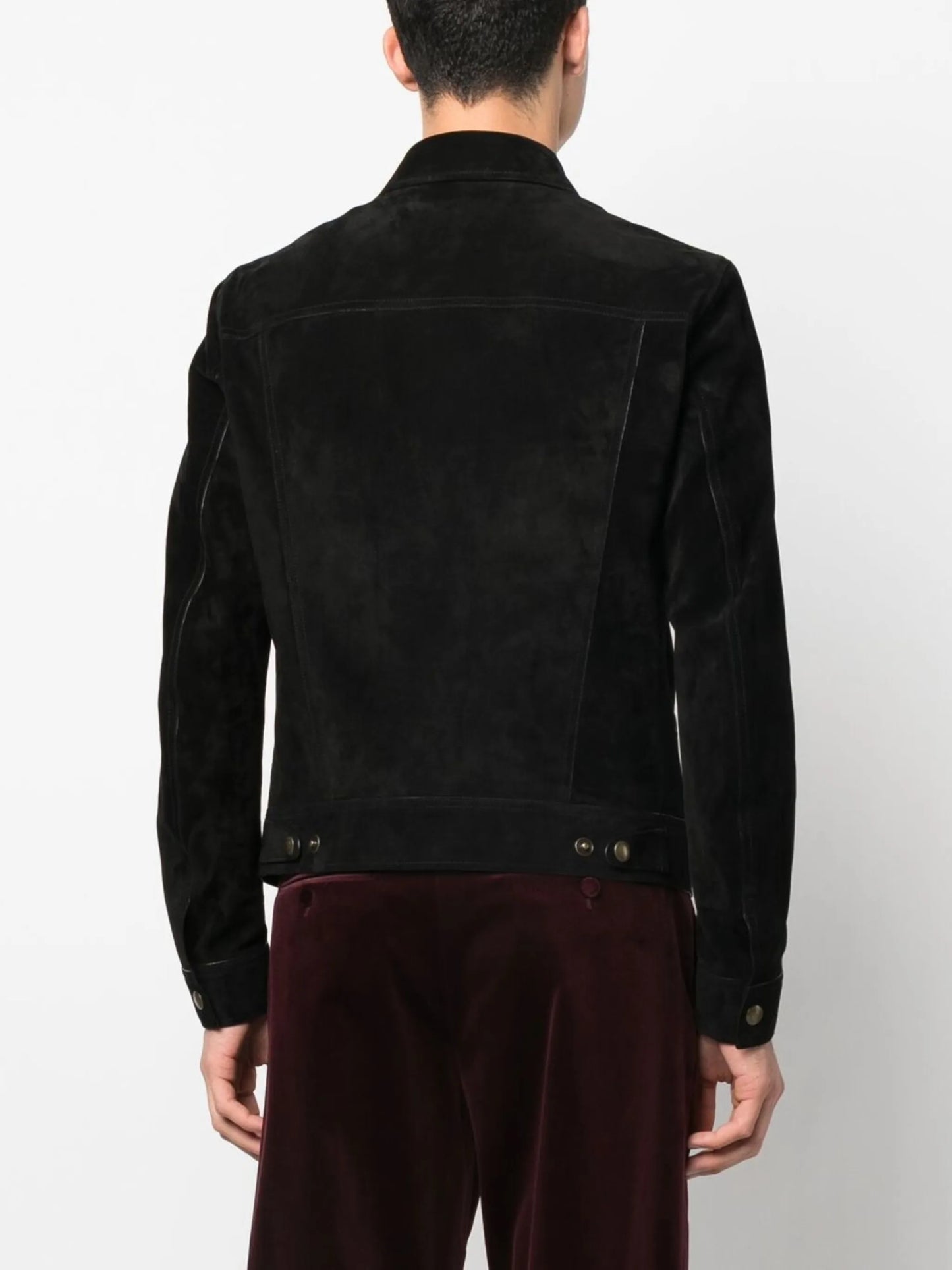 four-pocket suede western jacket