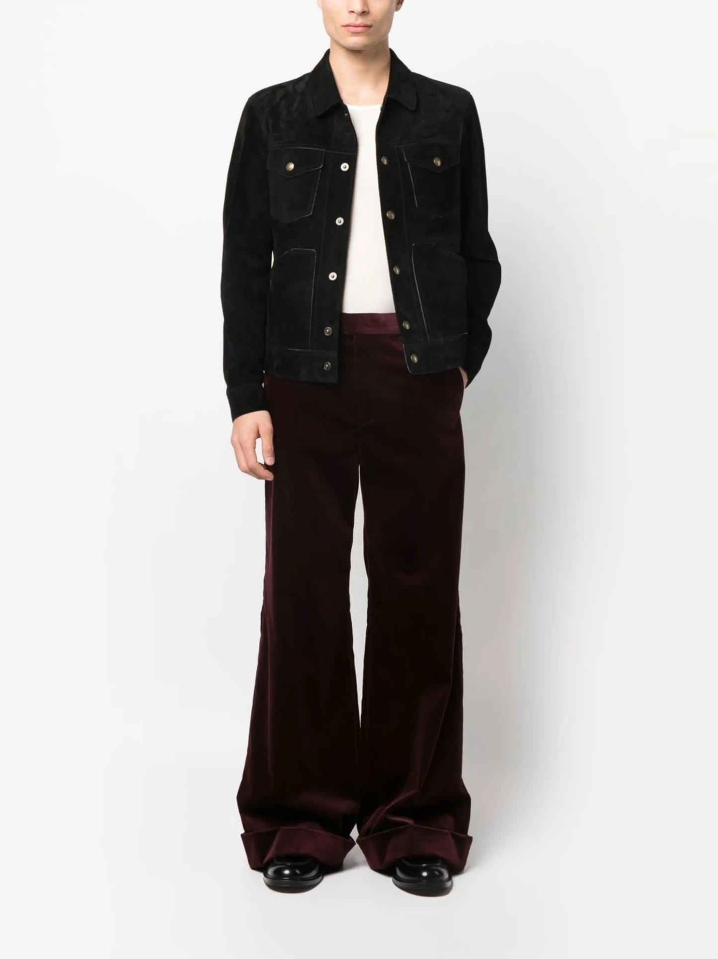 four-pocket suede western jacket