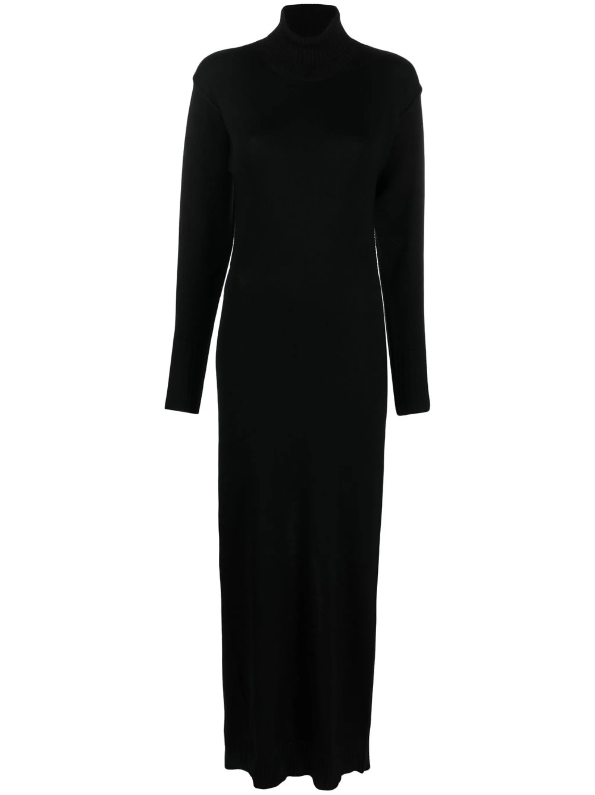 backless long-sleeved maxi dress