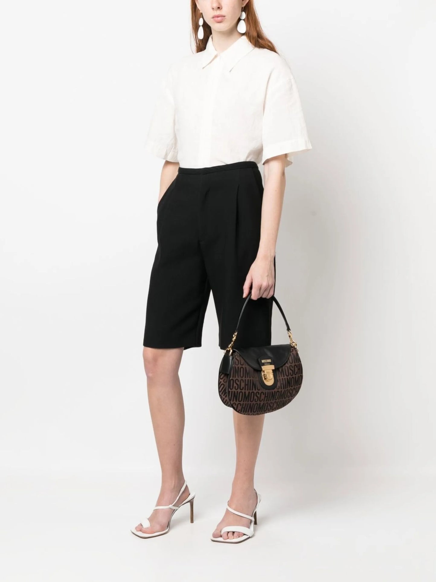 logo stamp monogram shoulder bag