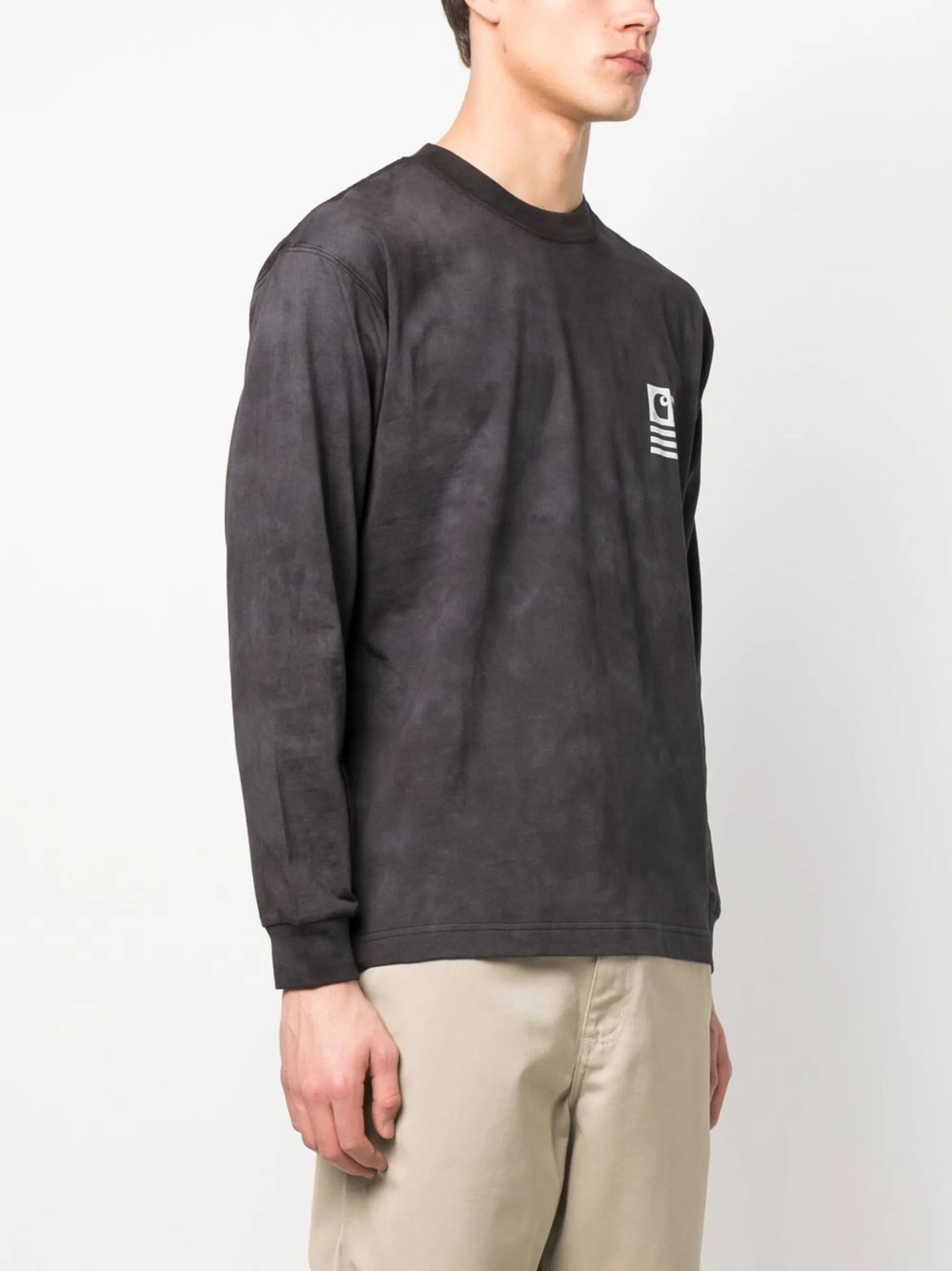 graphic-print long-sleeved T-shirt