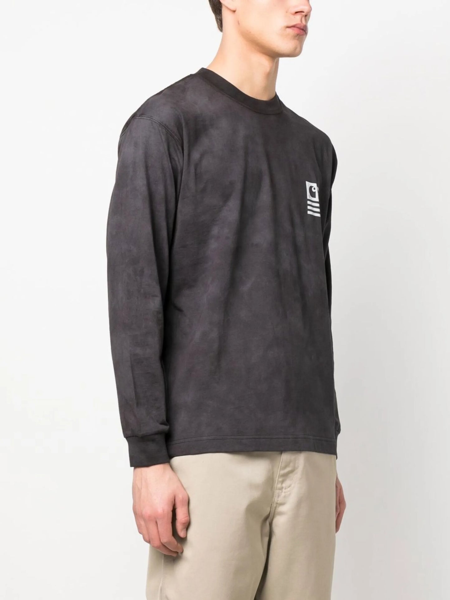 graphic-print long-sleeved T-shirt