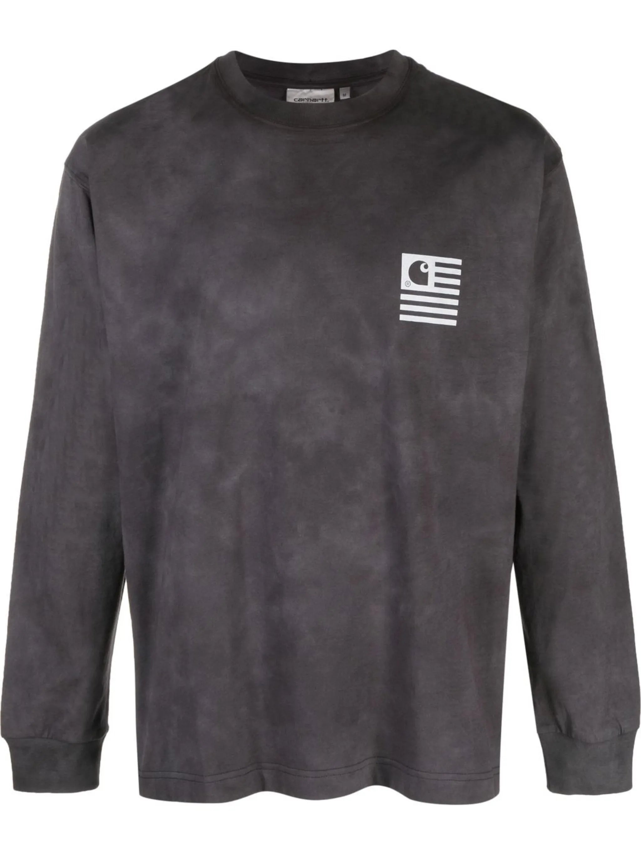 graphic-print long-sleeved T-shirt
