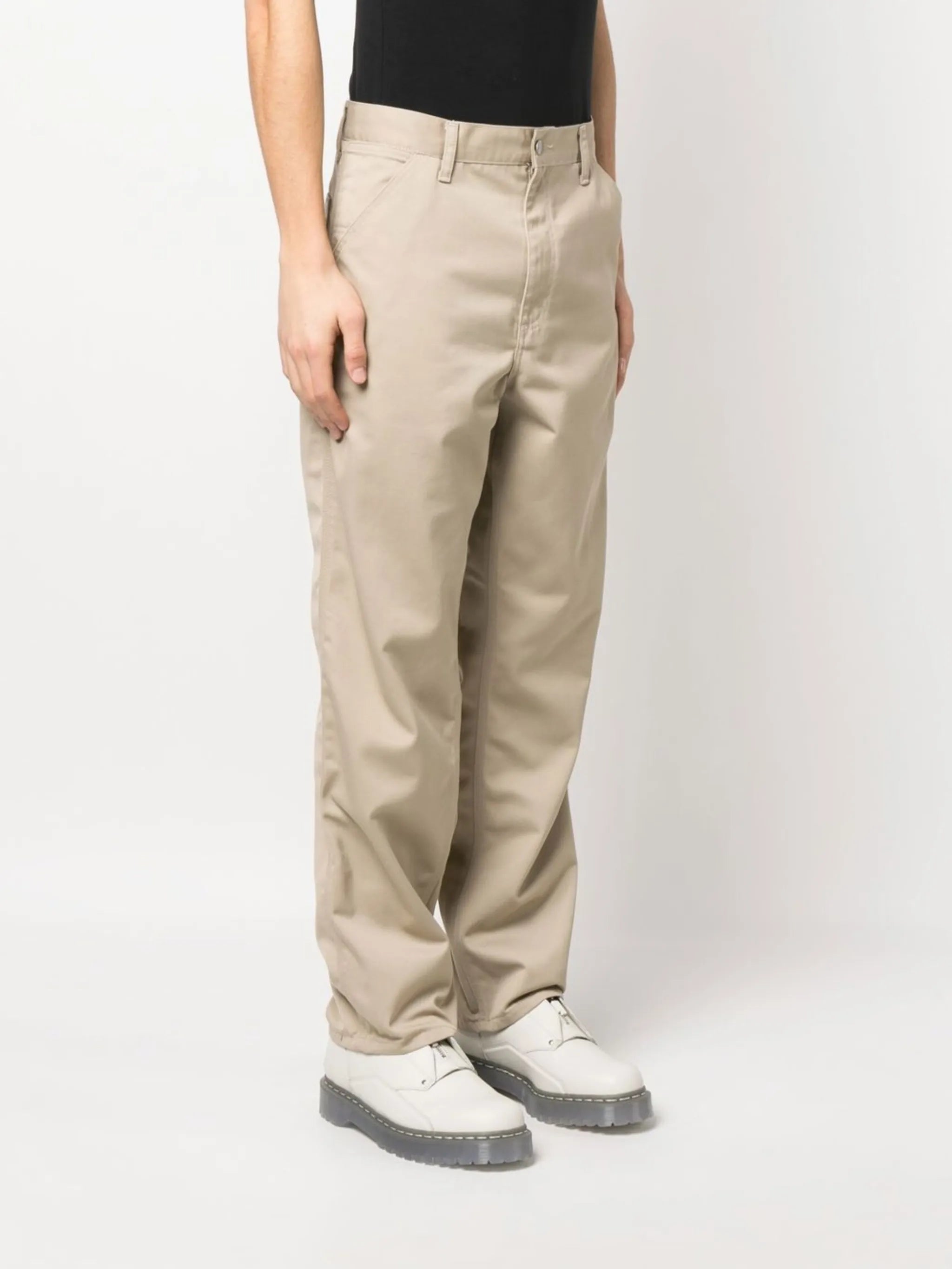 Simple straight-leg trousers