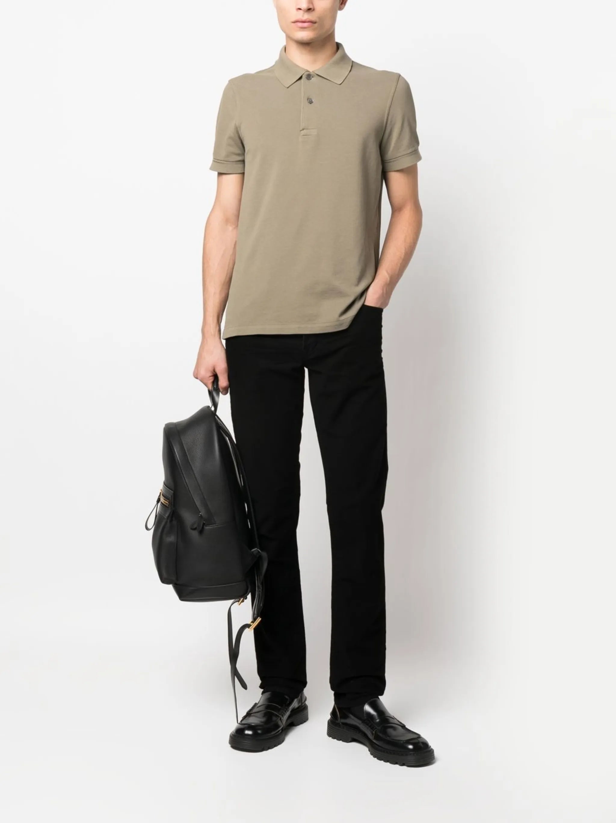 slim-cut leg trousers