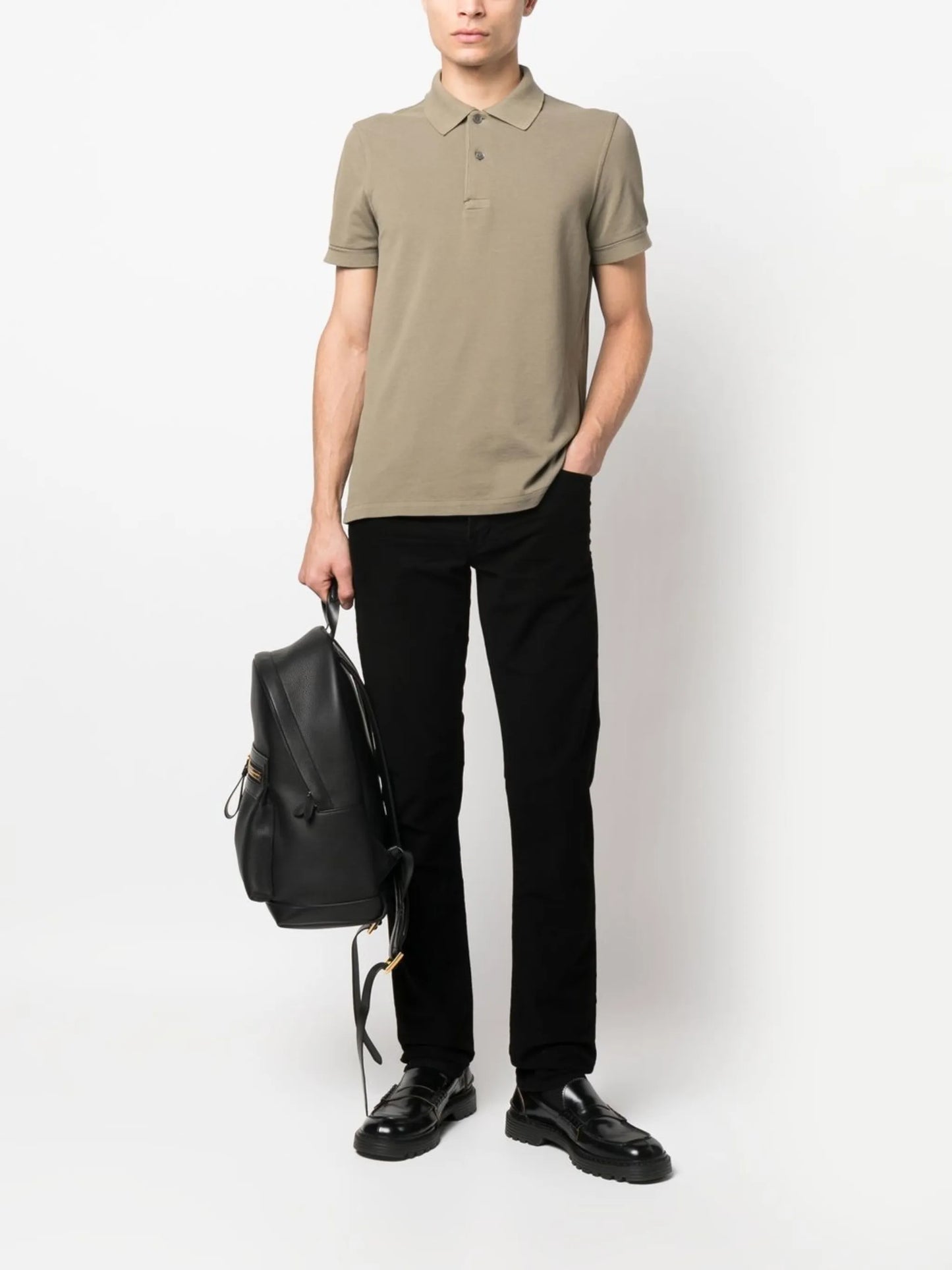 slim-cut leg trousers
