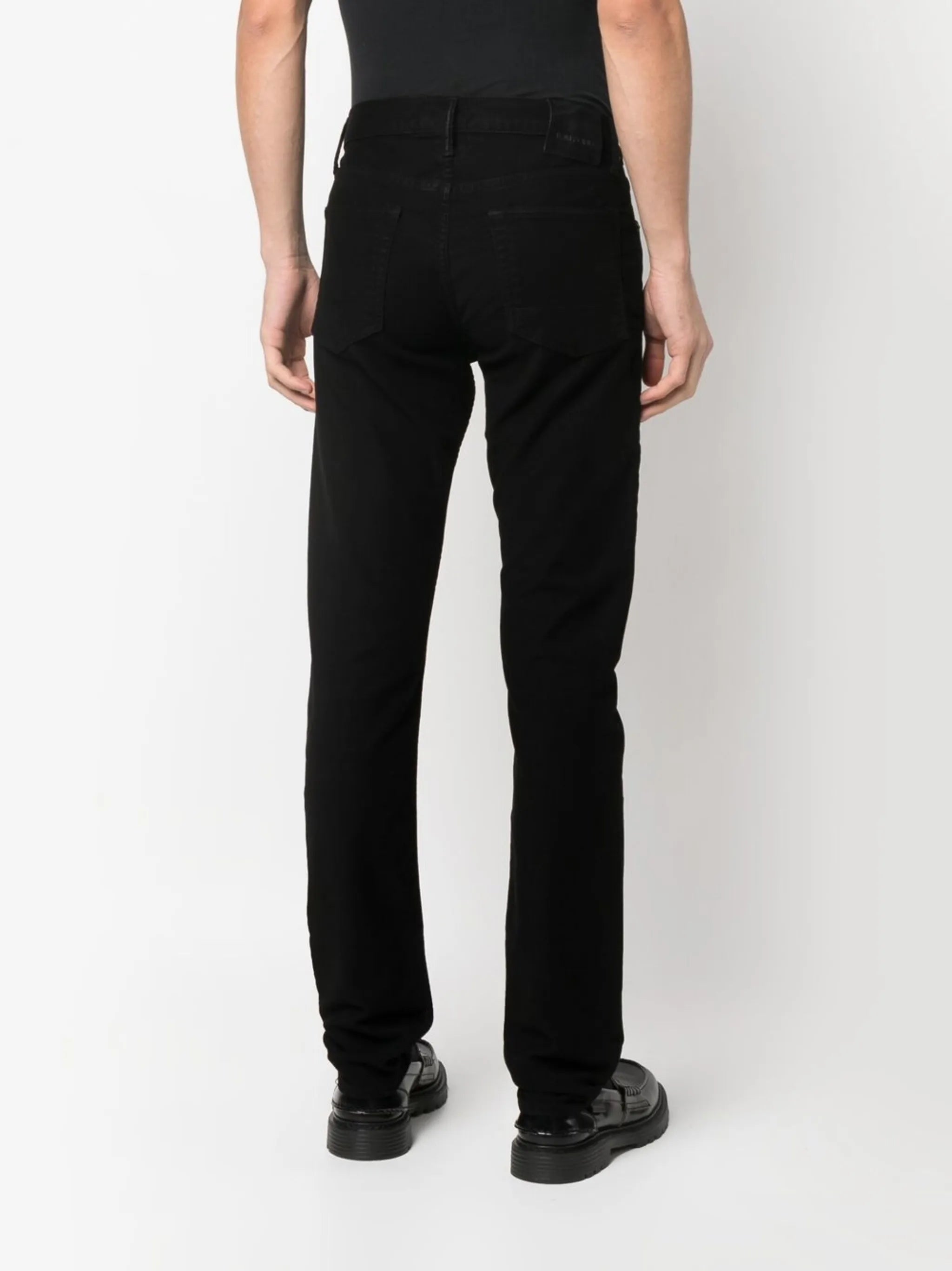 slim-cut leg trousers
