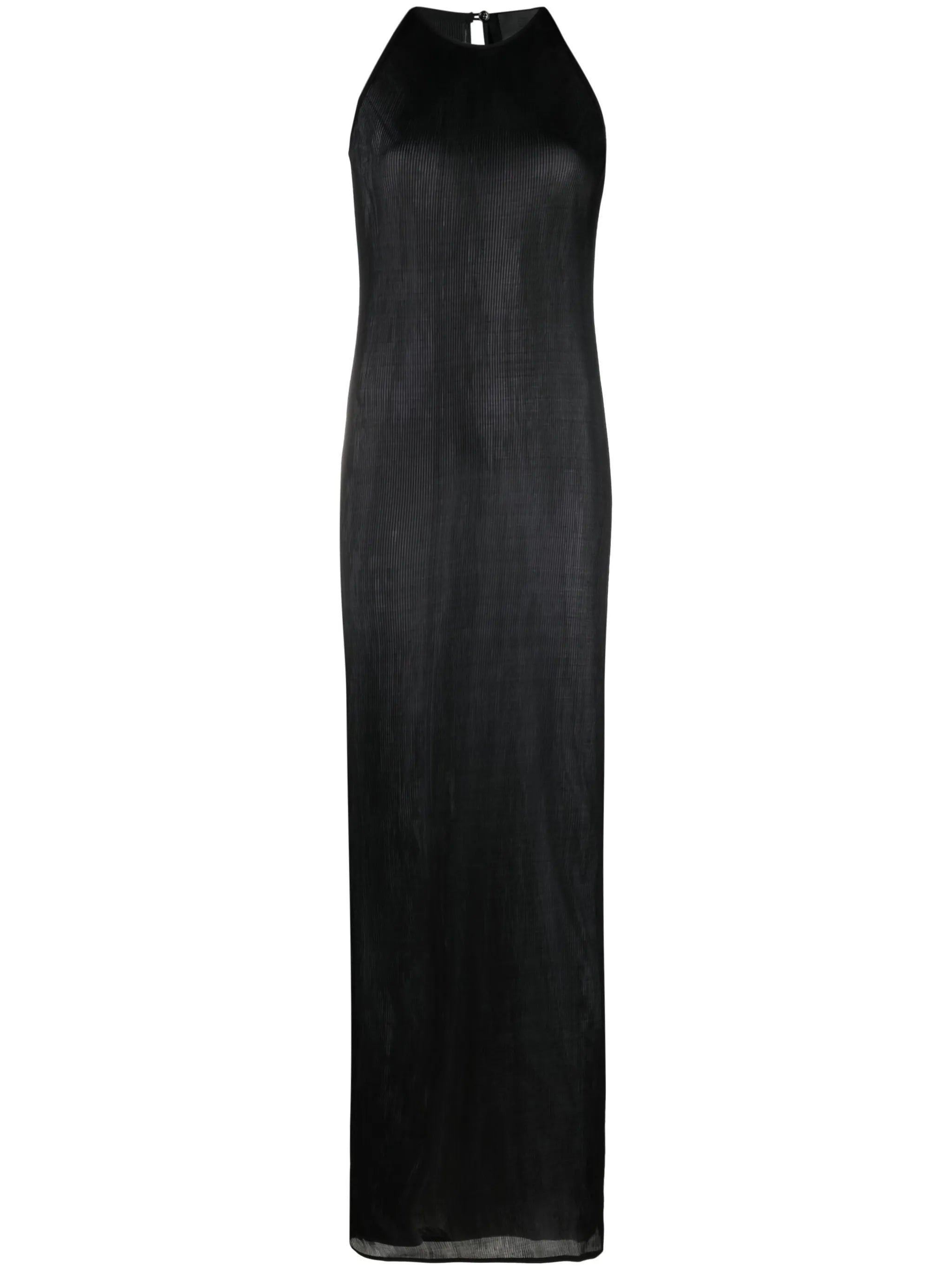 ribbed-knit sleeveless dress