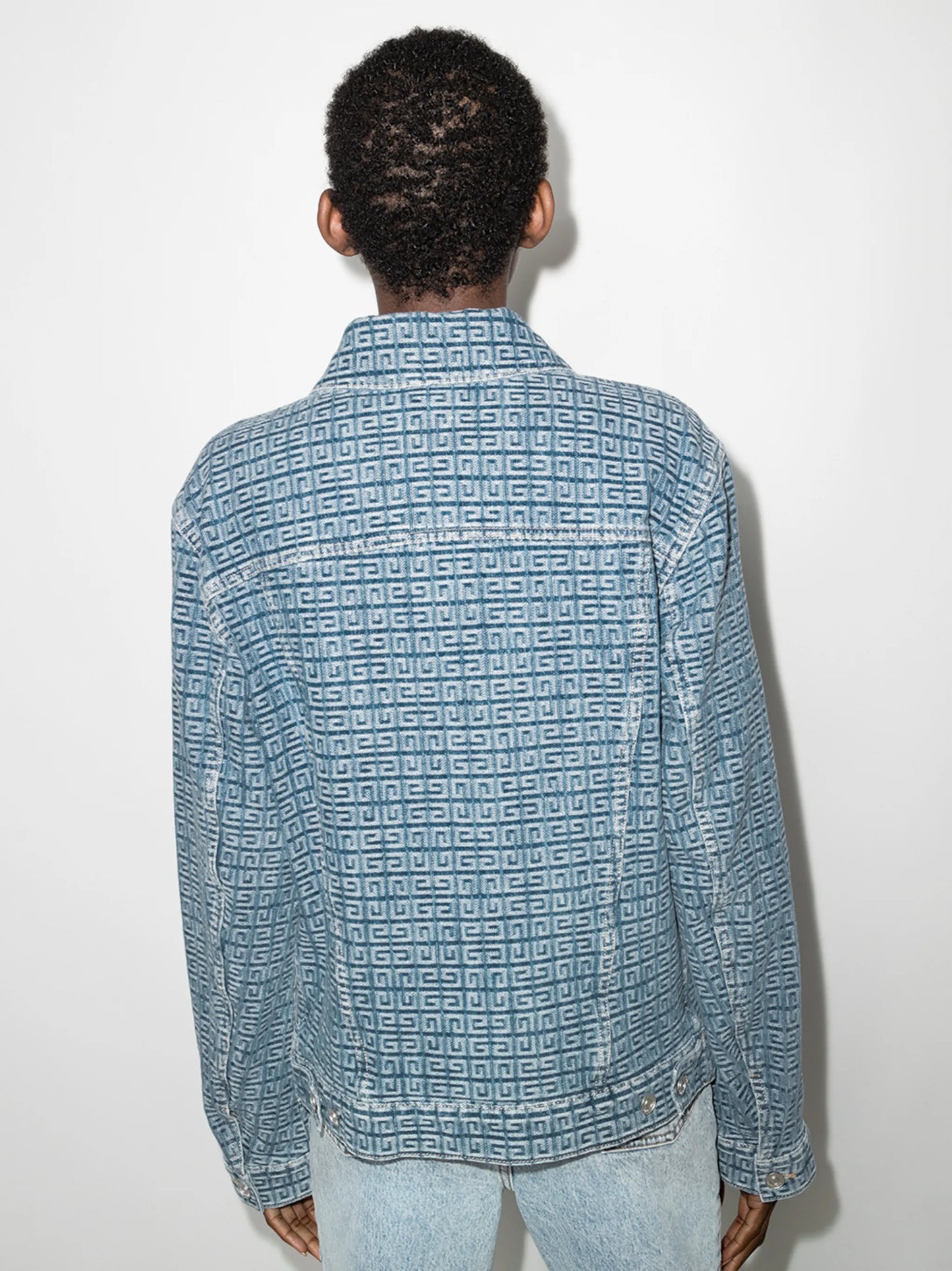 4G jacquard denim jacket