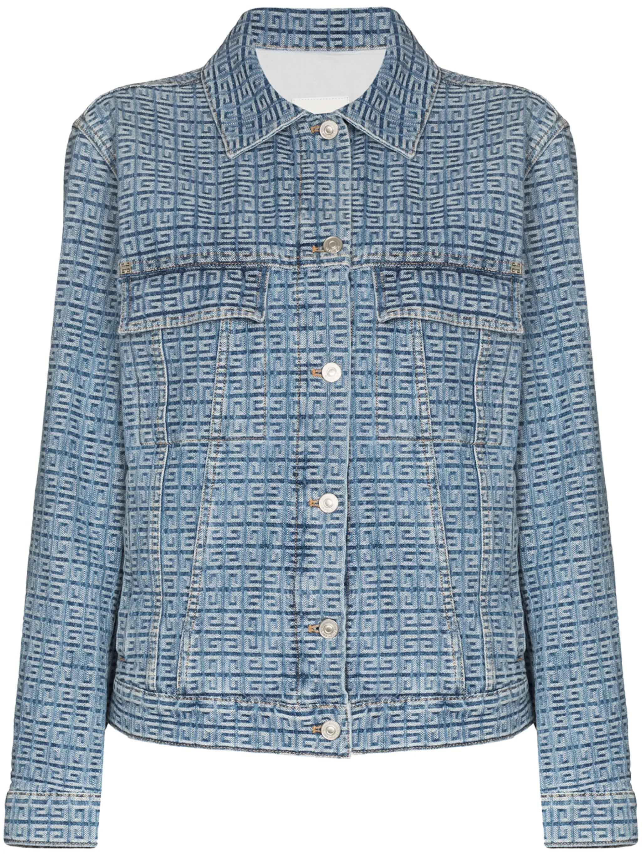4G jacquard denim jacket