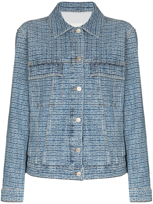 4G jacquard denim jacket