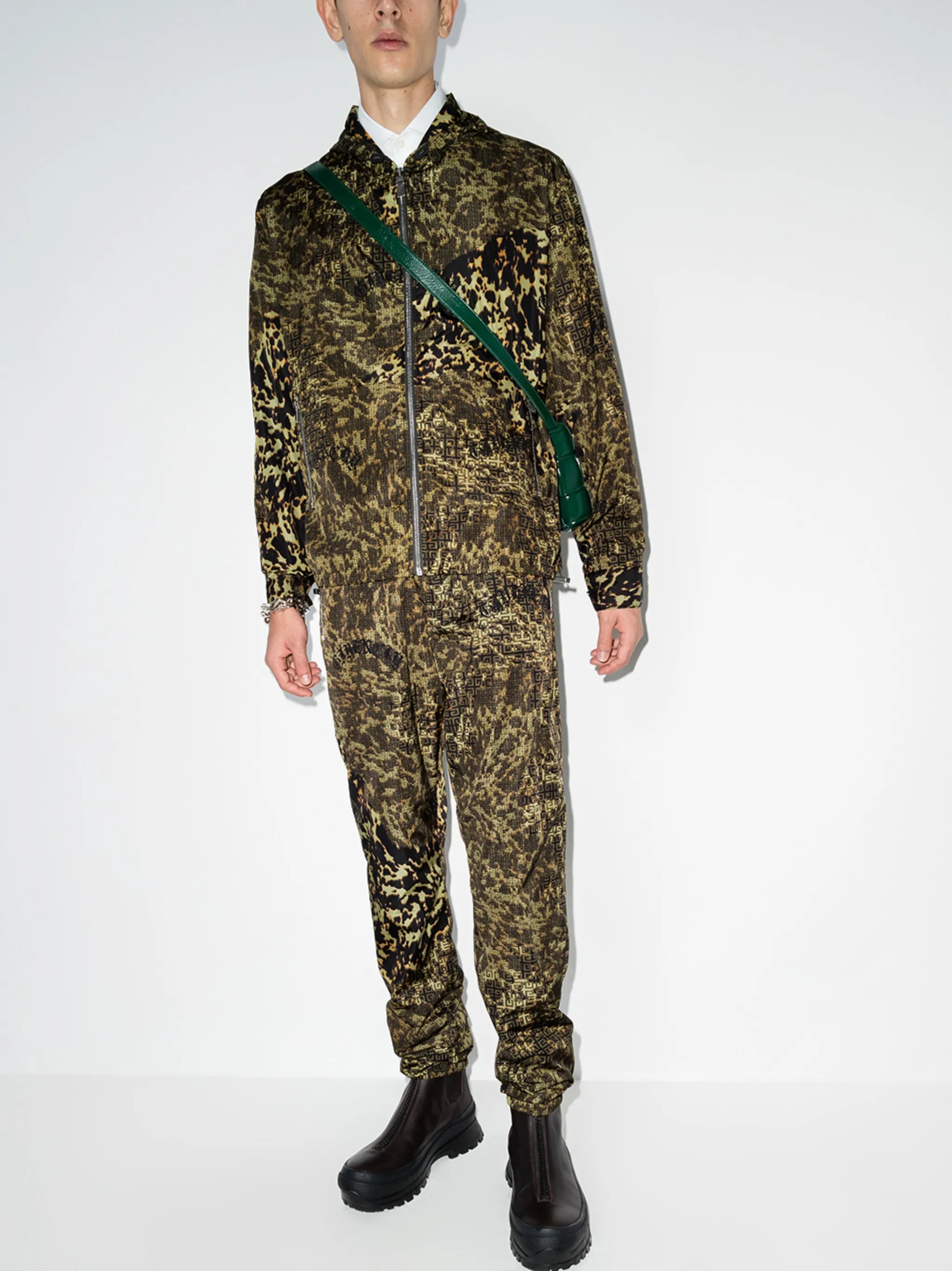 4G animal-print track pants