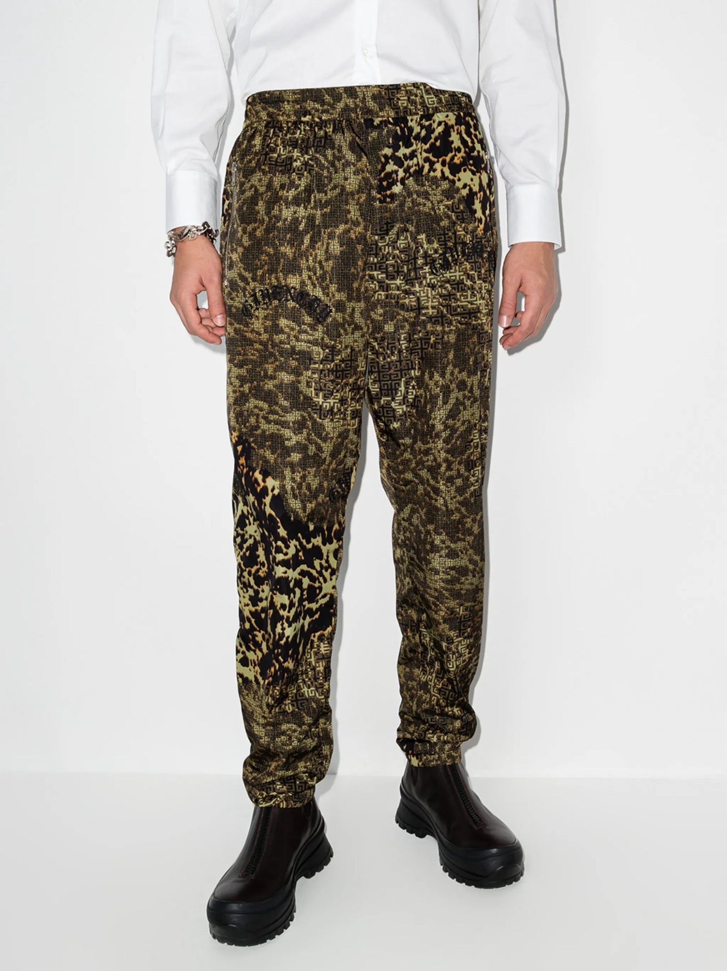 4G animal-print track pants