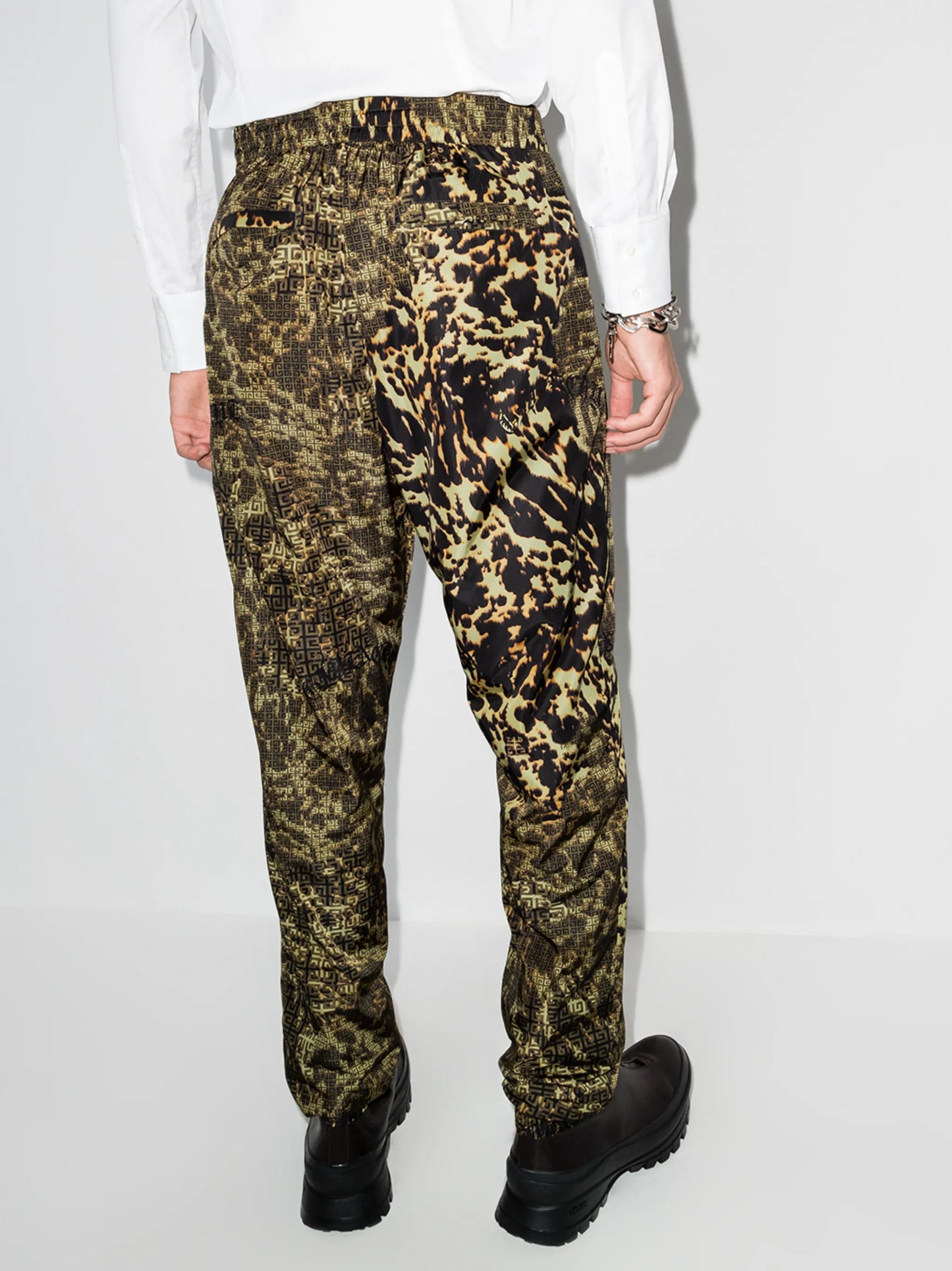 4G animal-print track pants