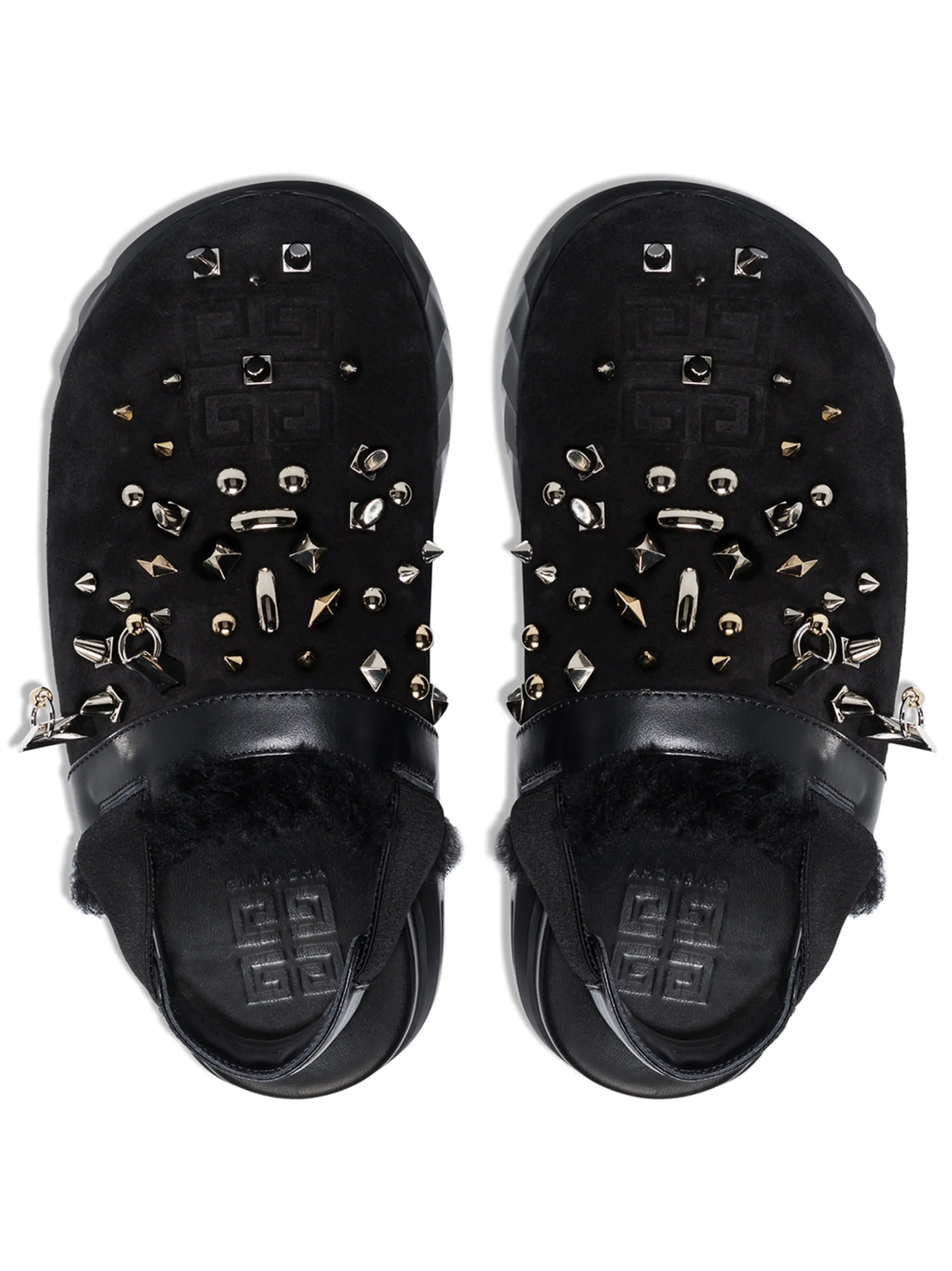 Marshmallow Spike slingback sandals