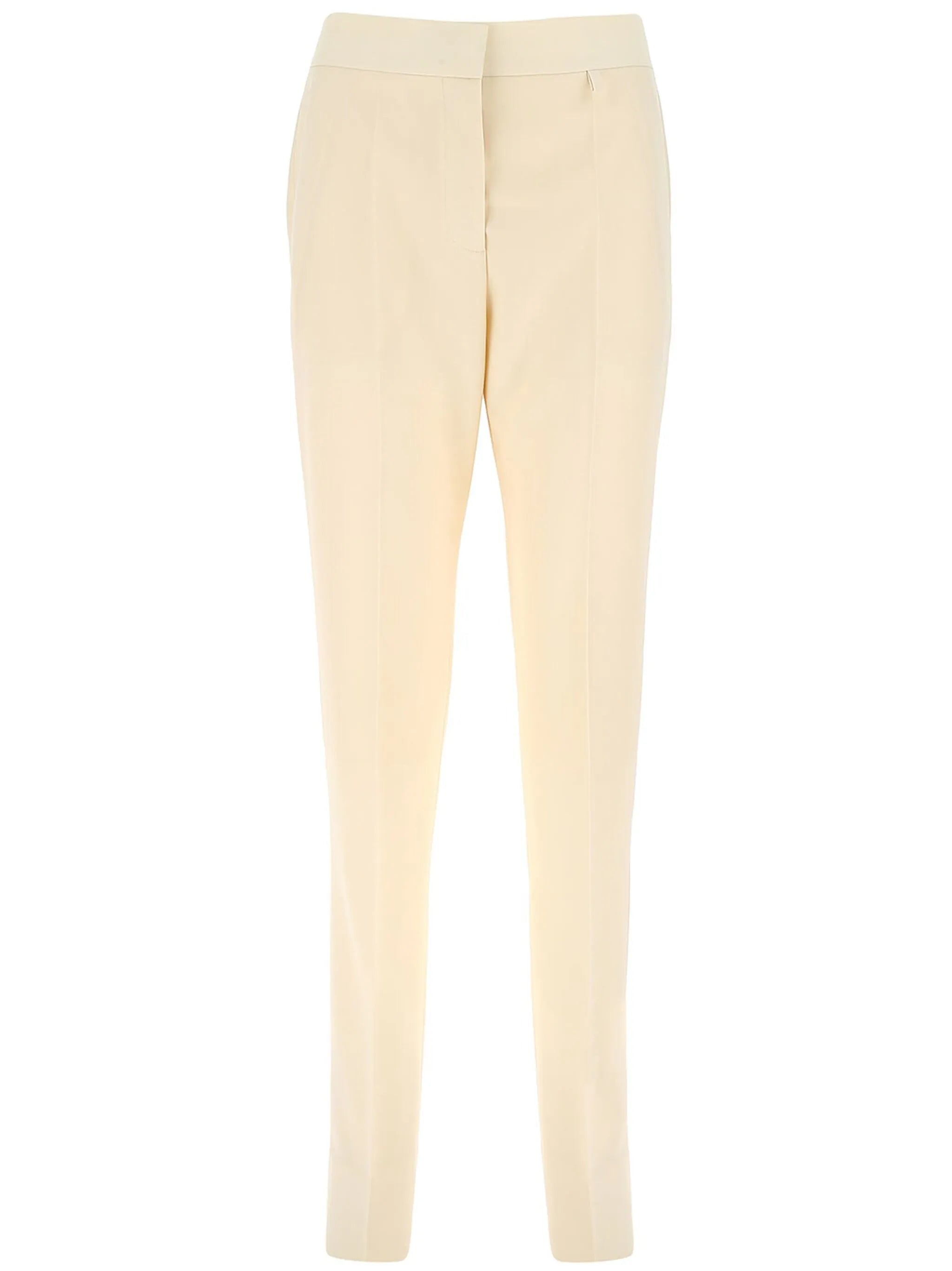 high-rise straight-leg trousers