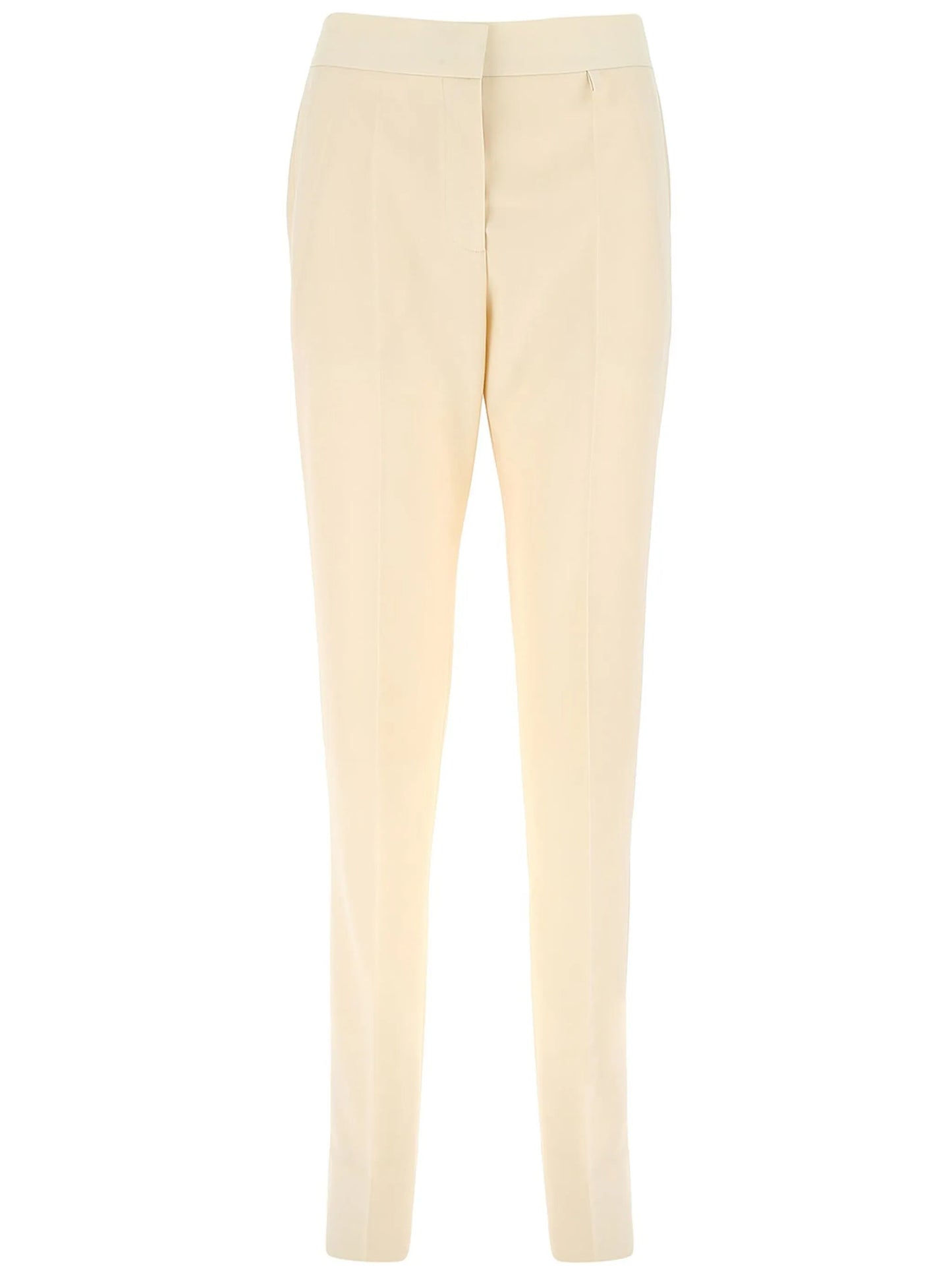high-rise straight-leg trousers