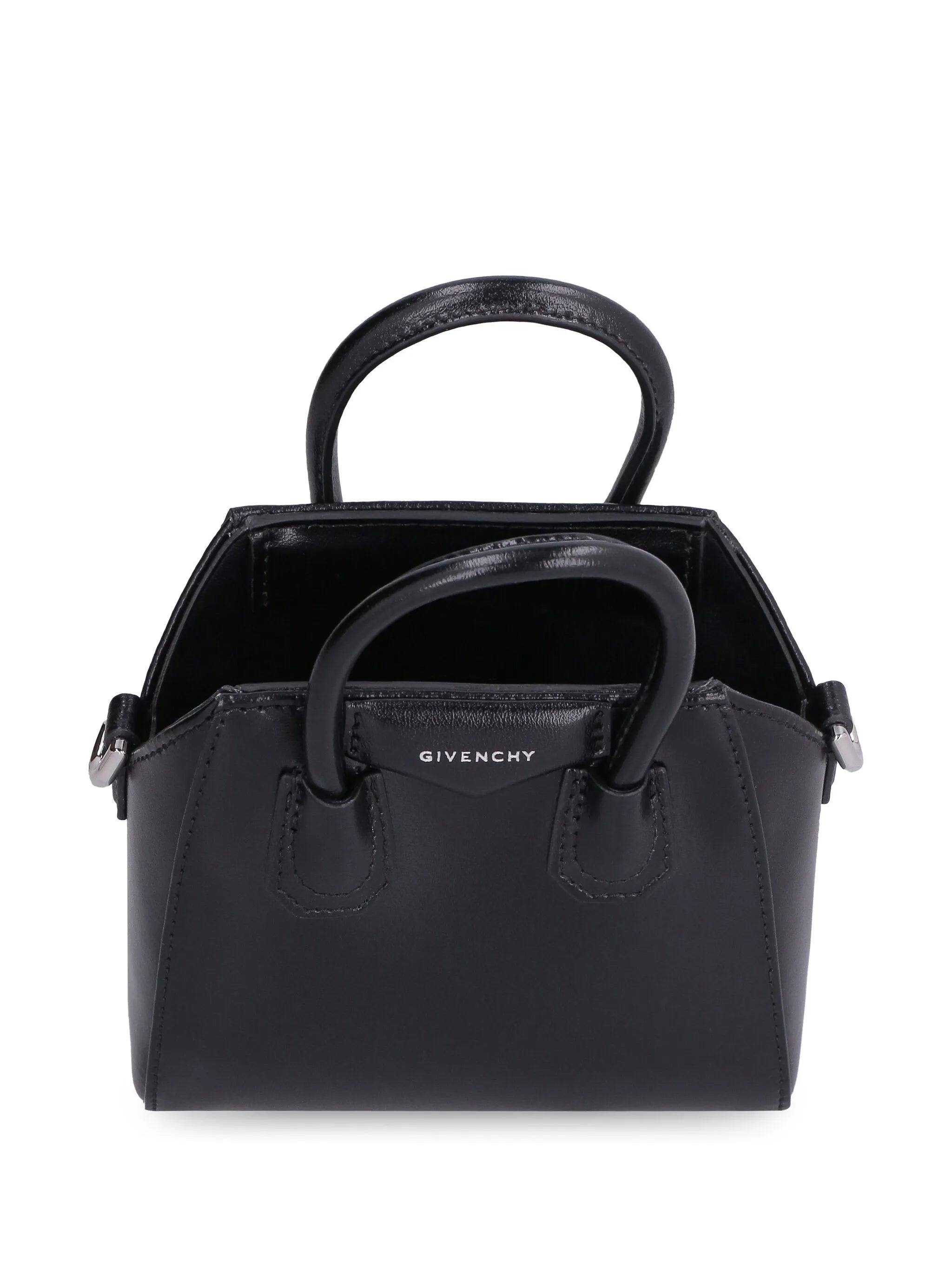 micro Antigona box leather tote bag
