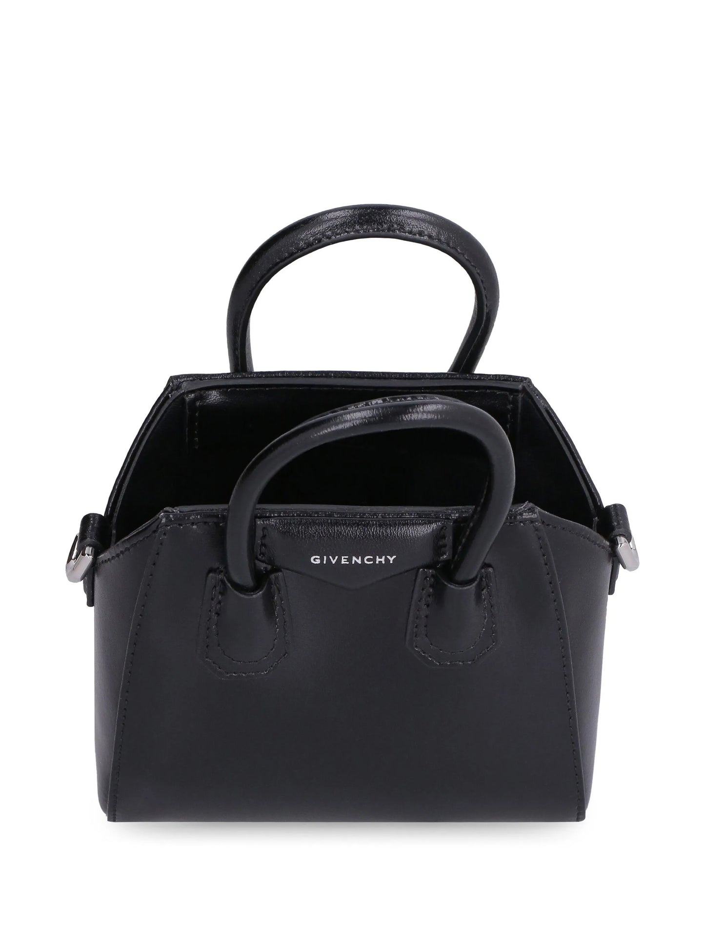 micro Antigona box leather tote bag