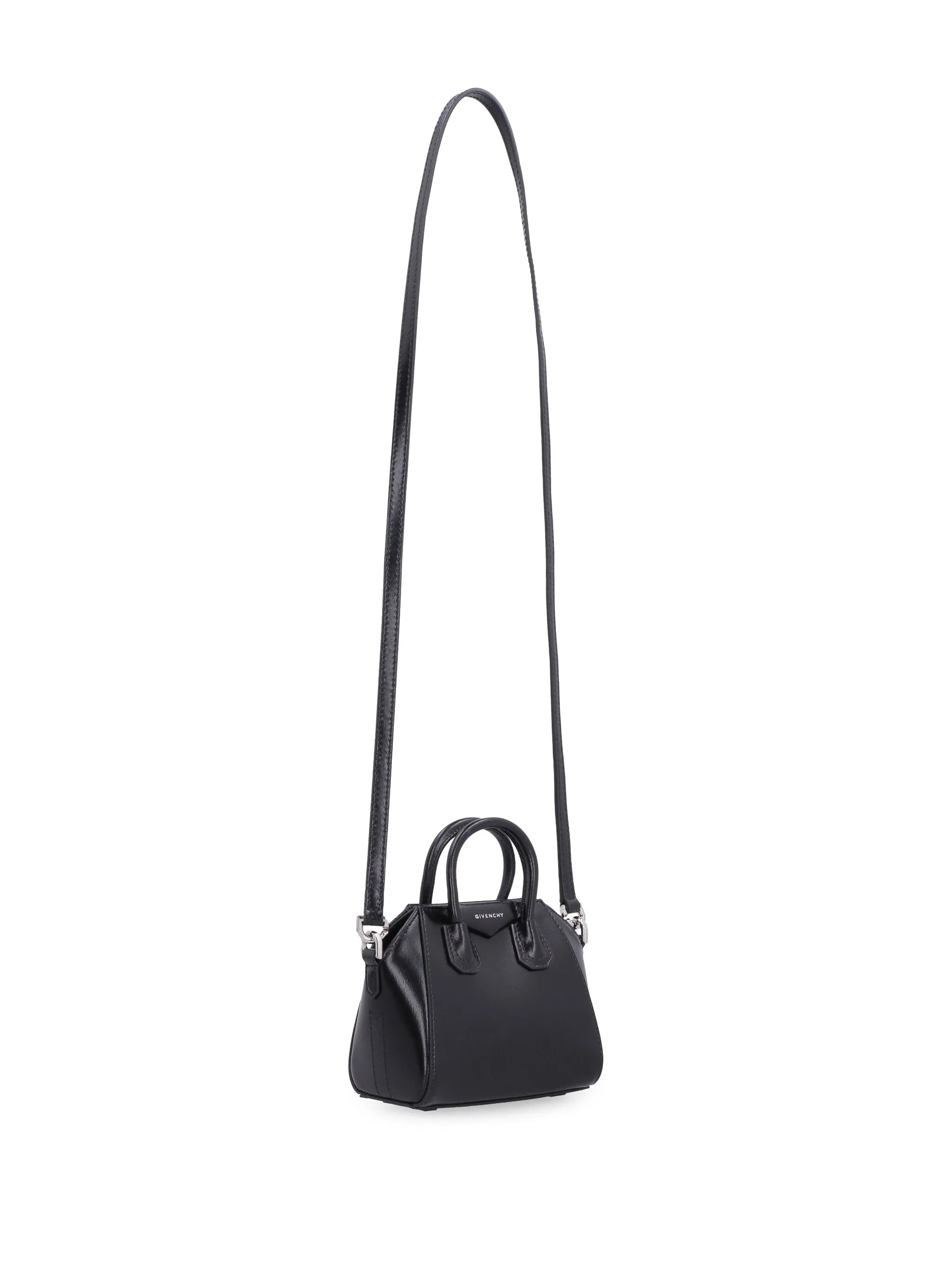 micro Antigona box leather tote bag