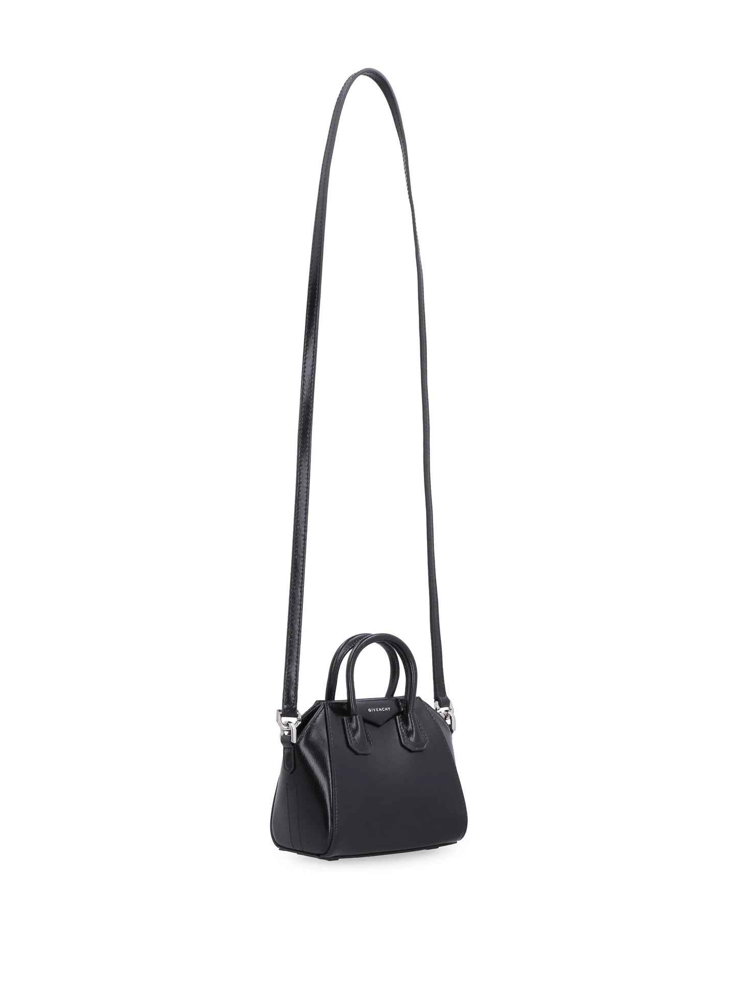 micro Antigona box leather tote bag