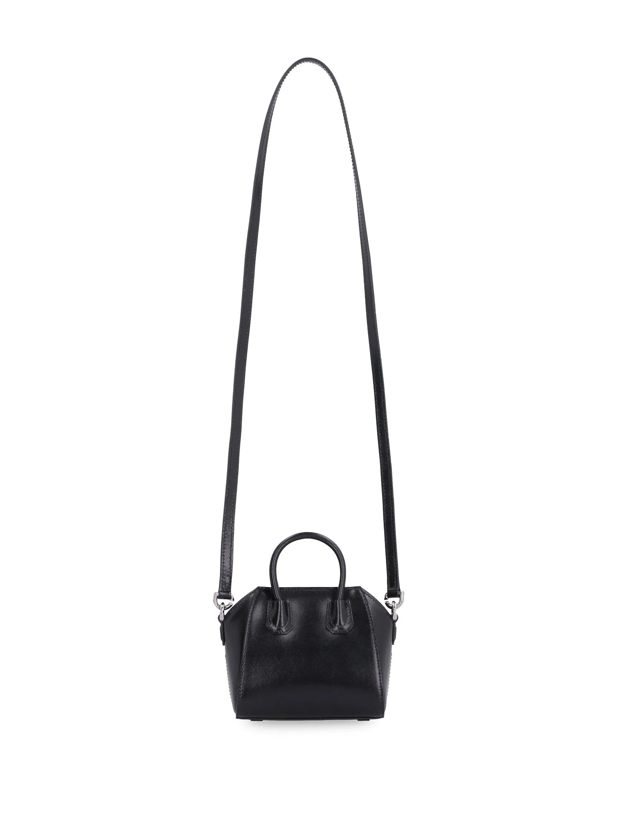 micro Antigona box leather tote bag