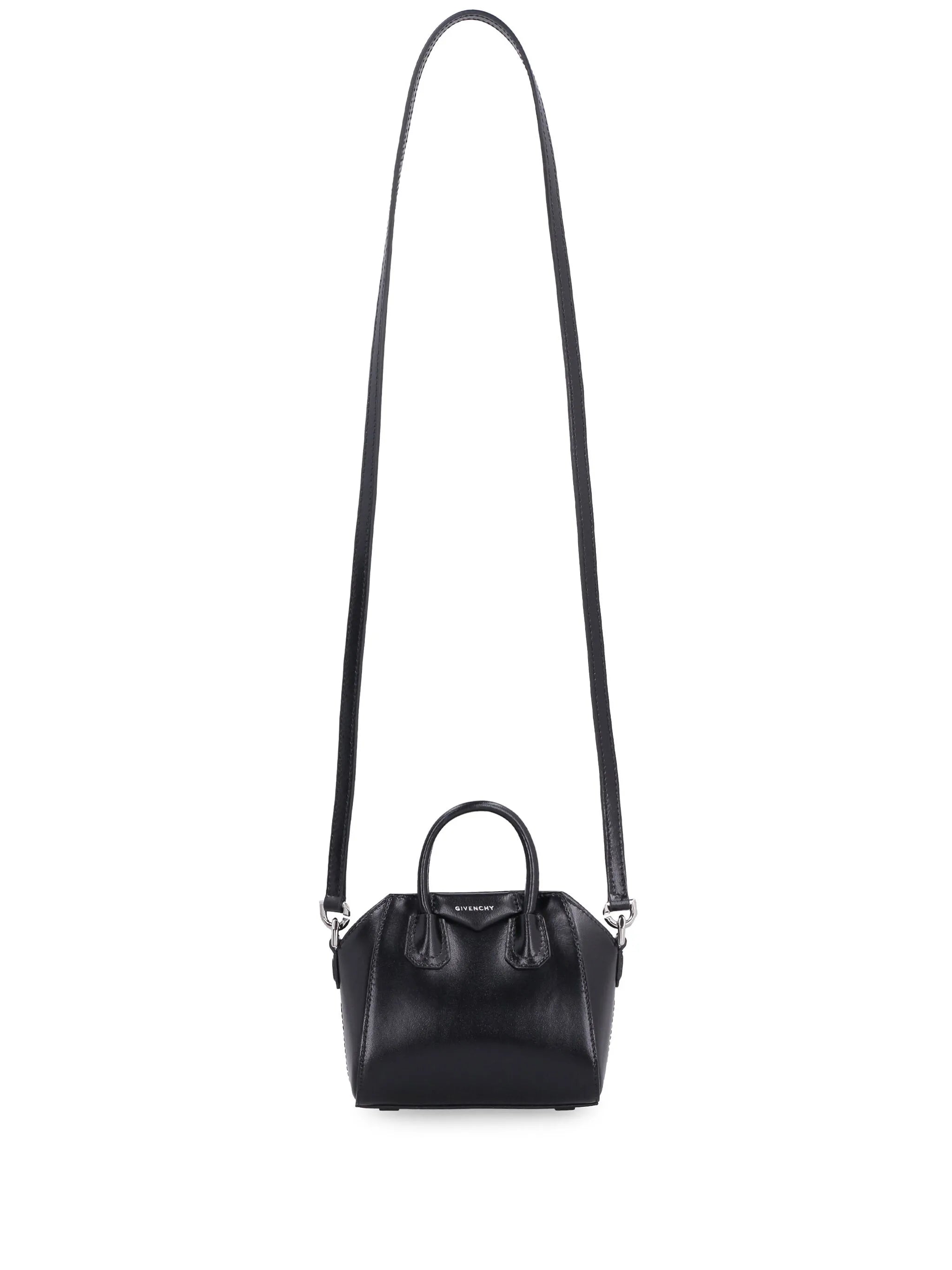 micro Antigona box leather tote bag