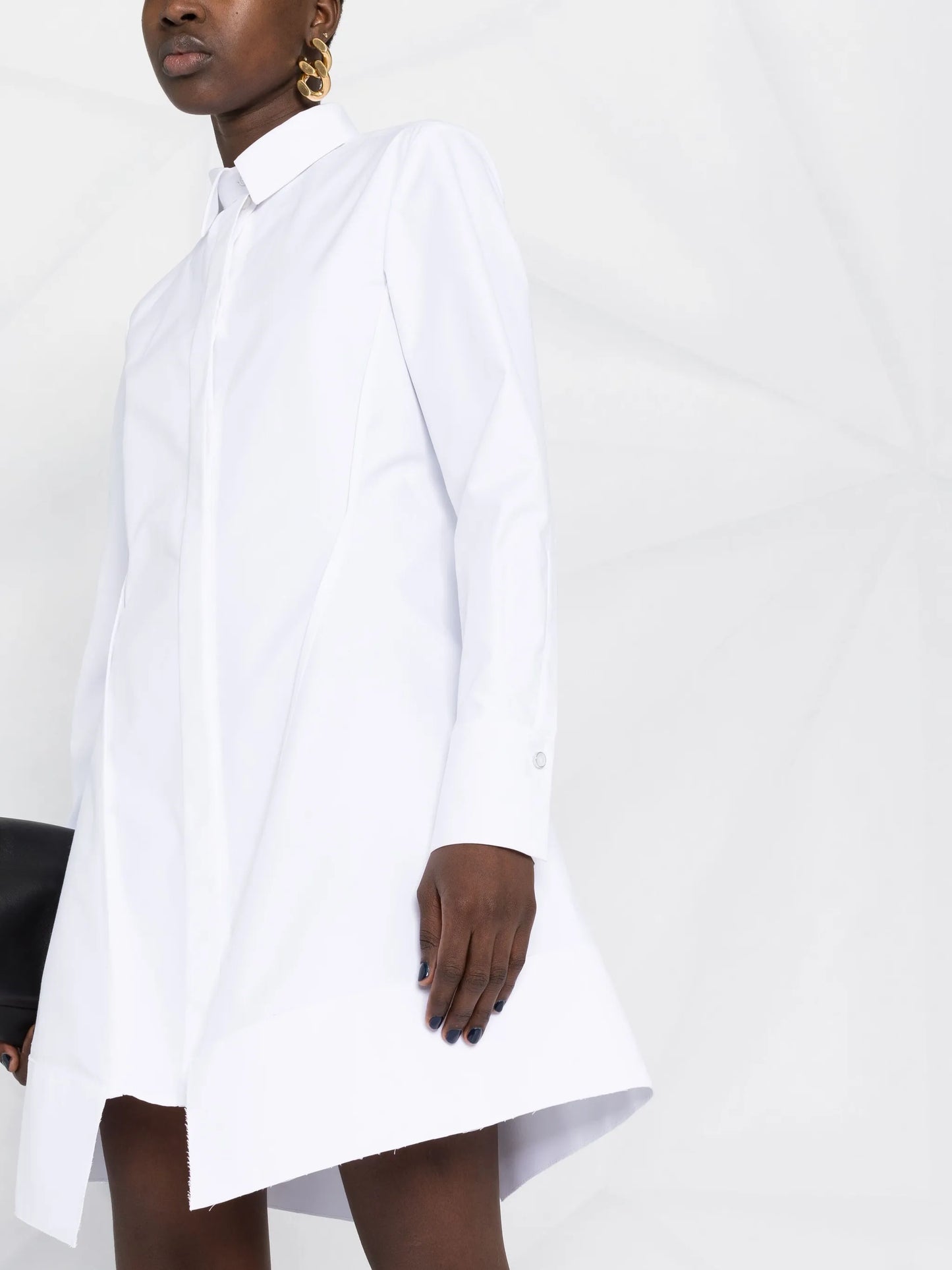 lace detail shirt dress