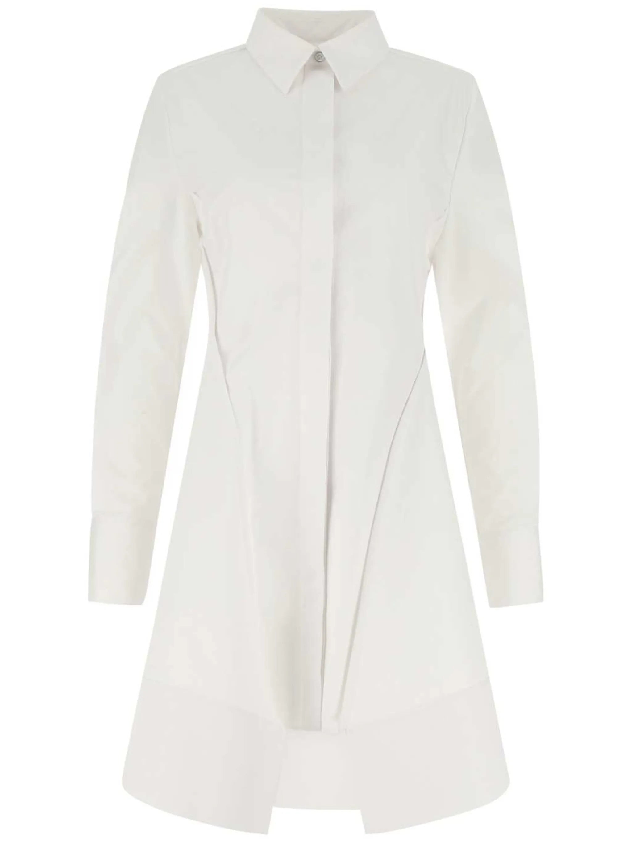 lace detail shirt dress