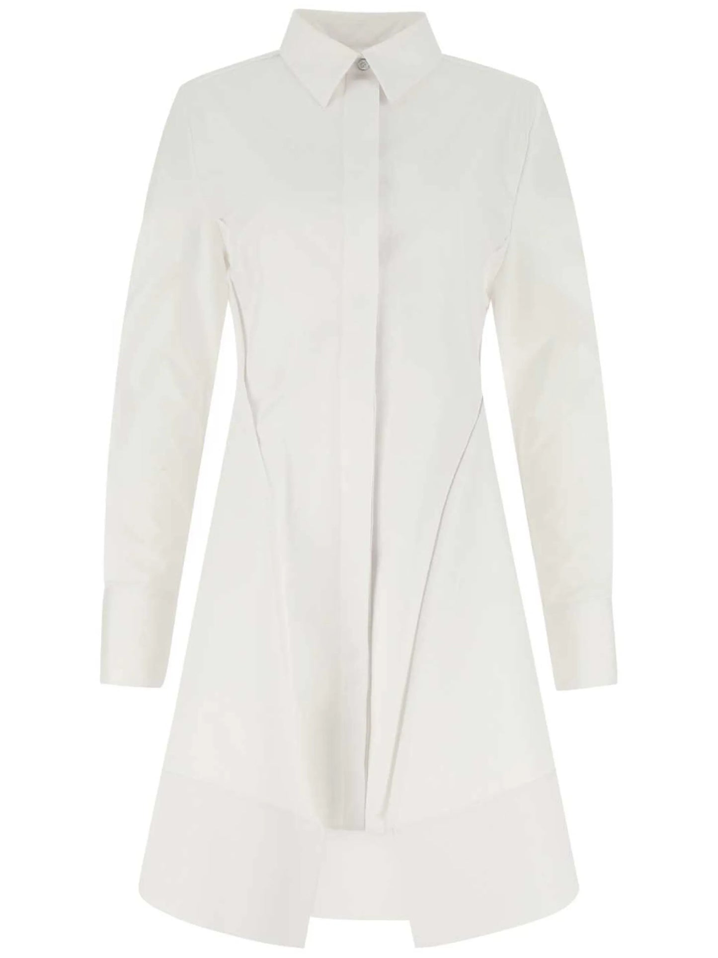 lace detail shirt dress
