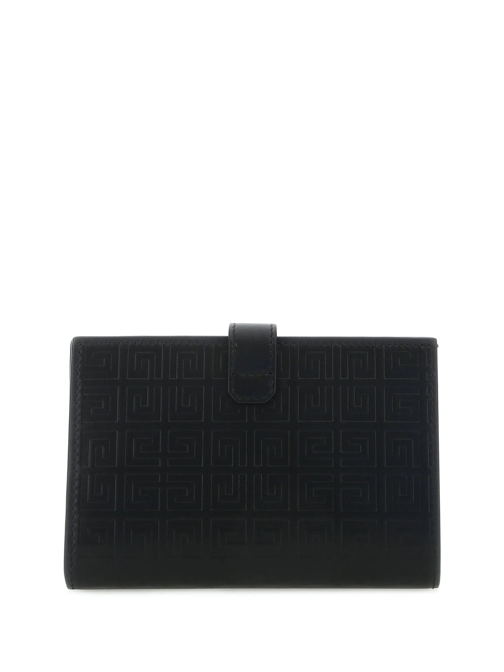 logo-print embossed wallet