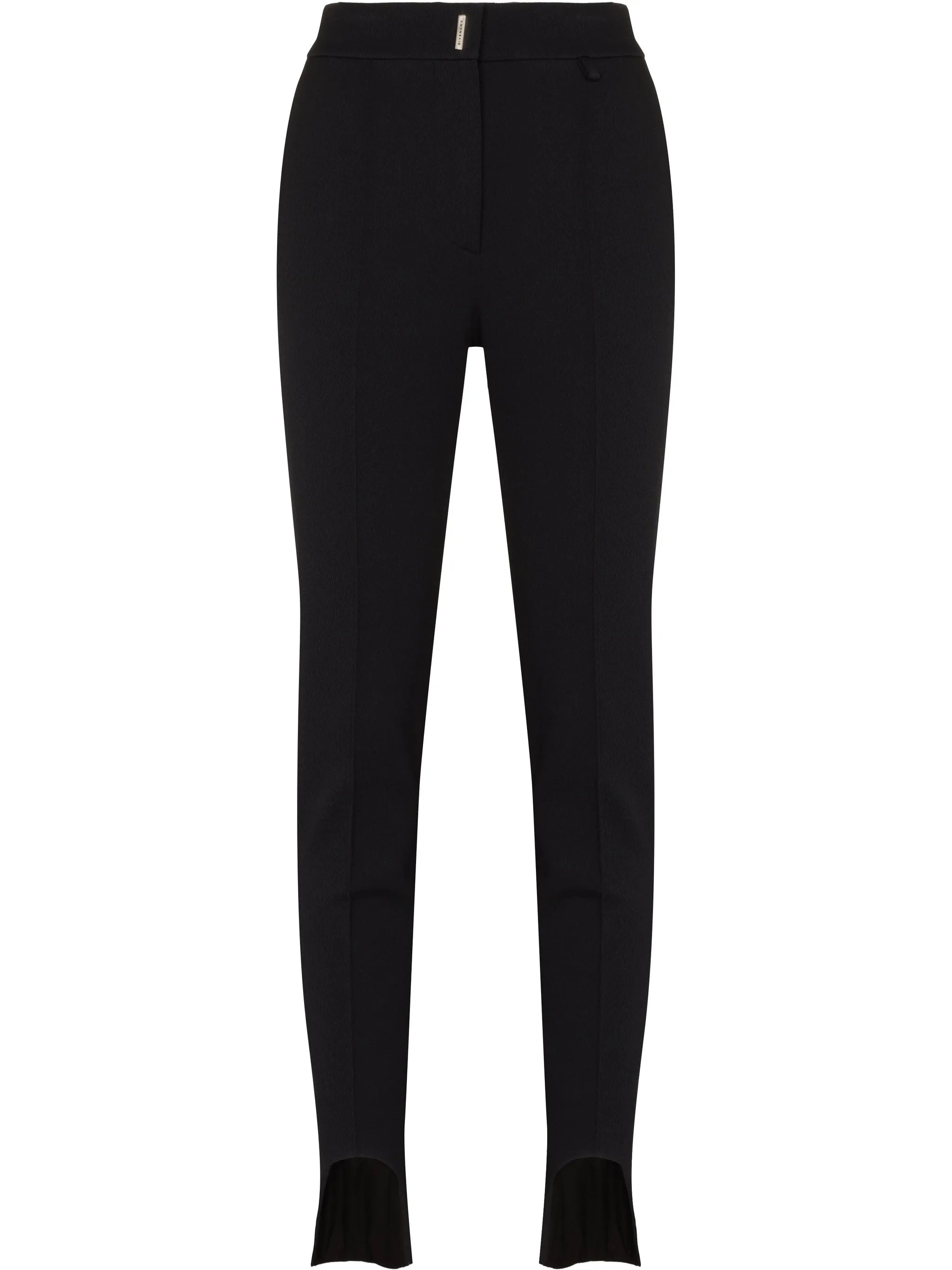 mid-rise slim-fit trousers