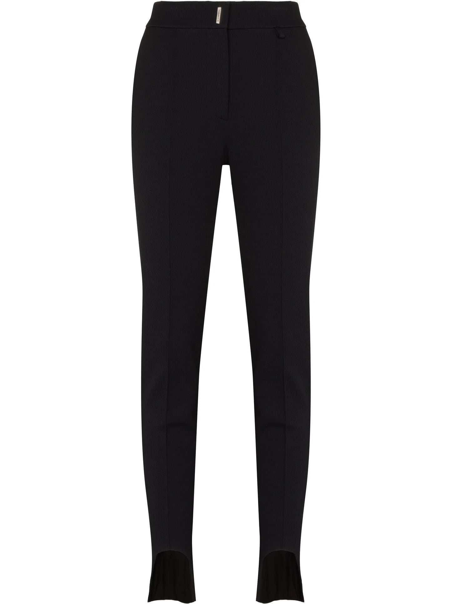 mid-rise slim-fit trousers
