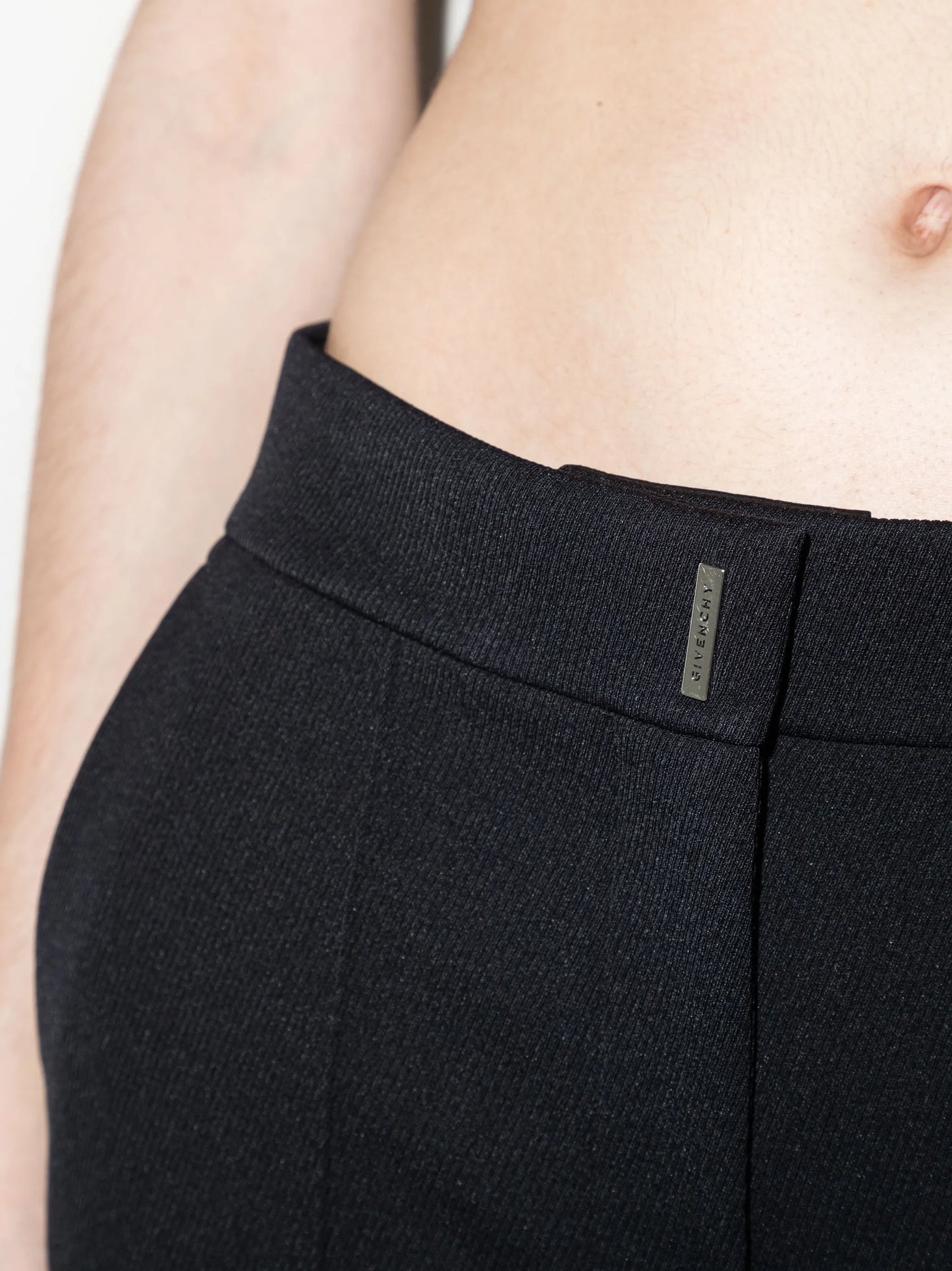 mid-rise slim-fit trousers