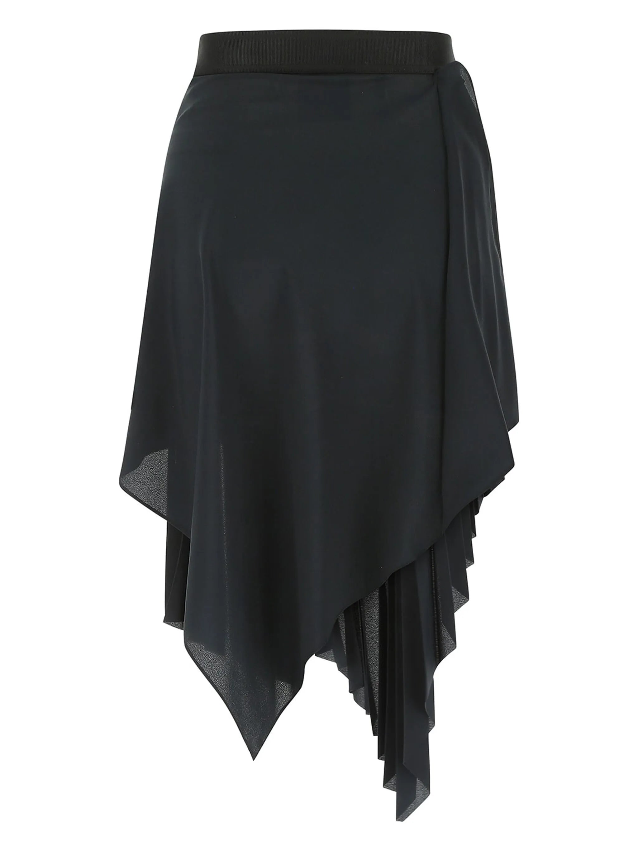 asymmetric pleated skirt