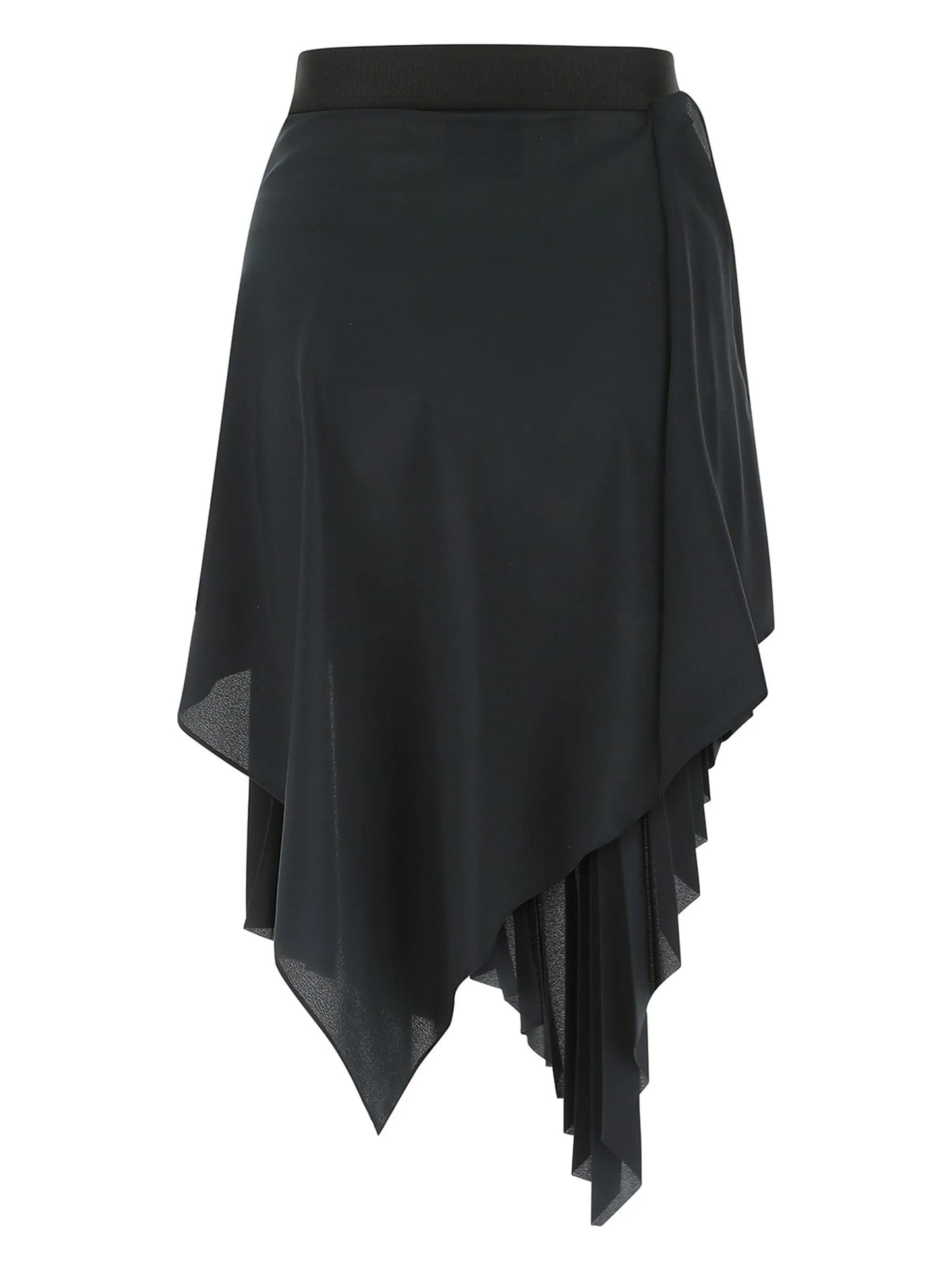 asymmetric pleated skirt