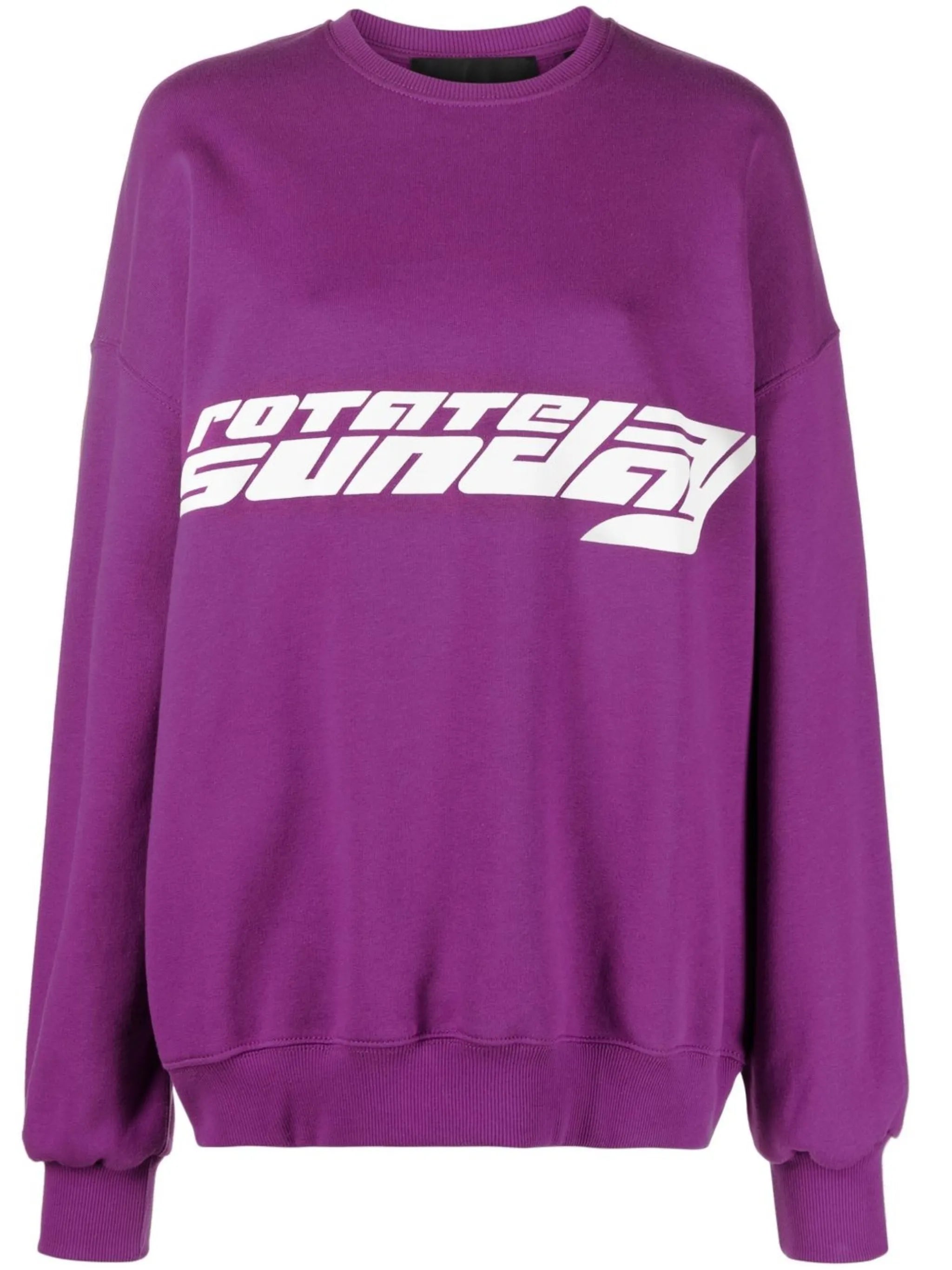 logo-print crew-neck jumper