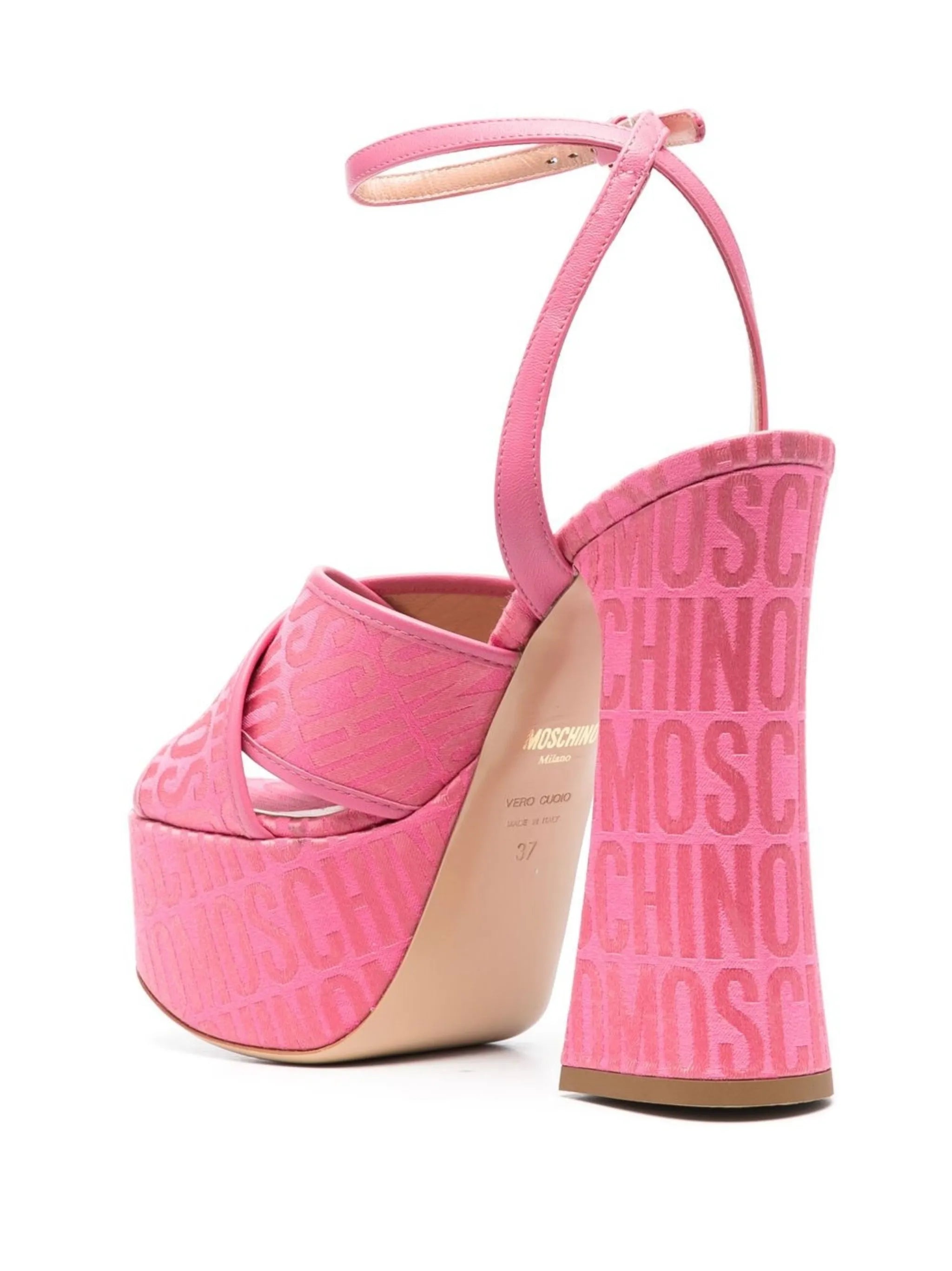 145mm logo-print platform sandals