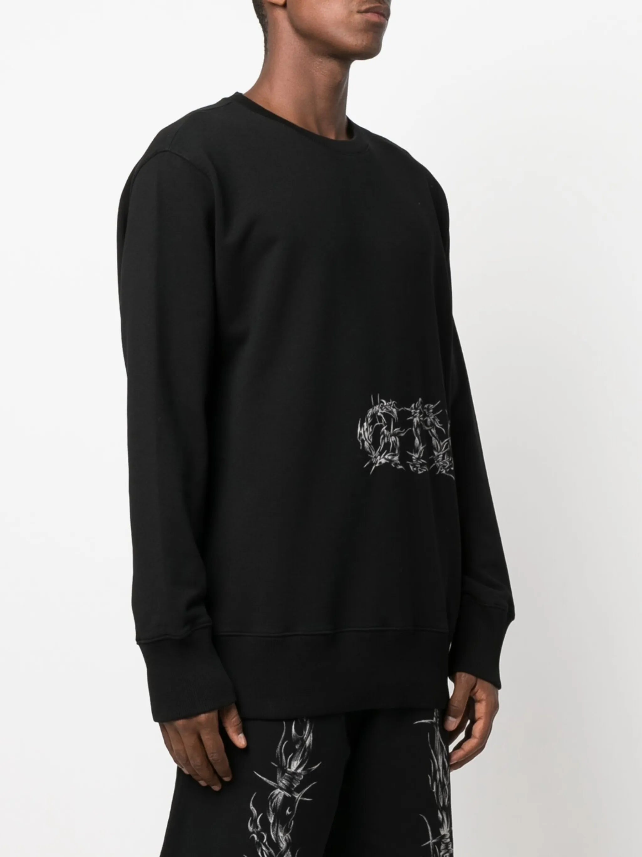 barbed-wire print jumper