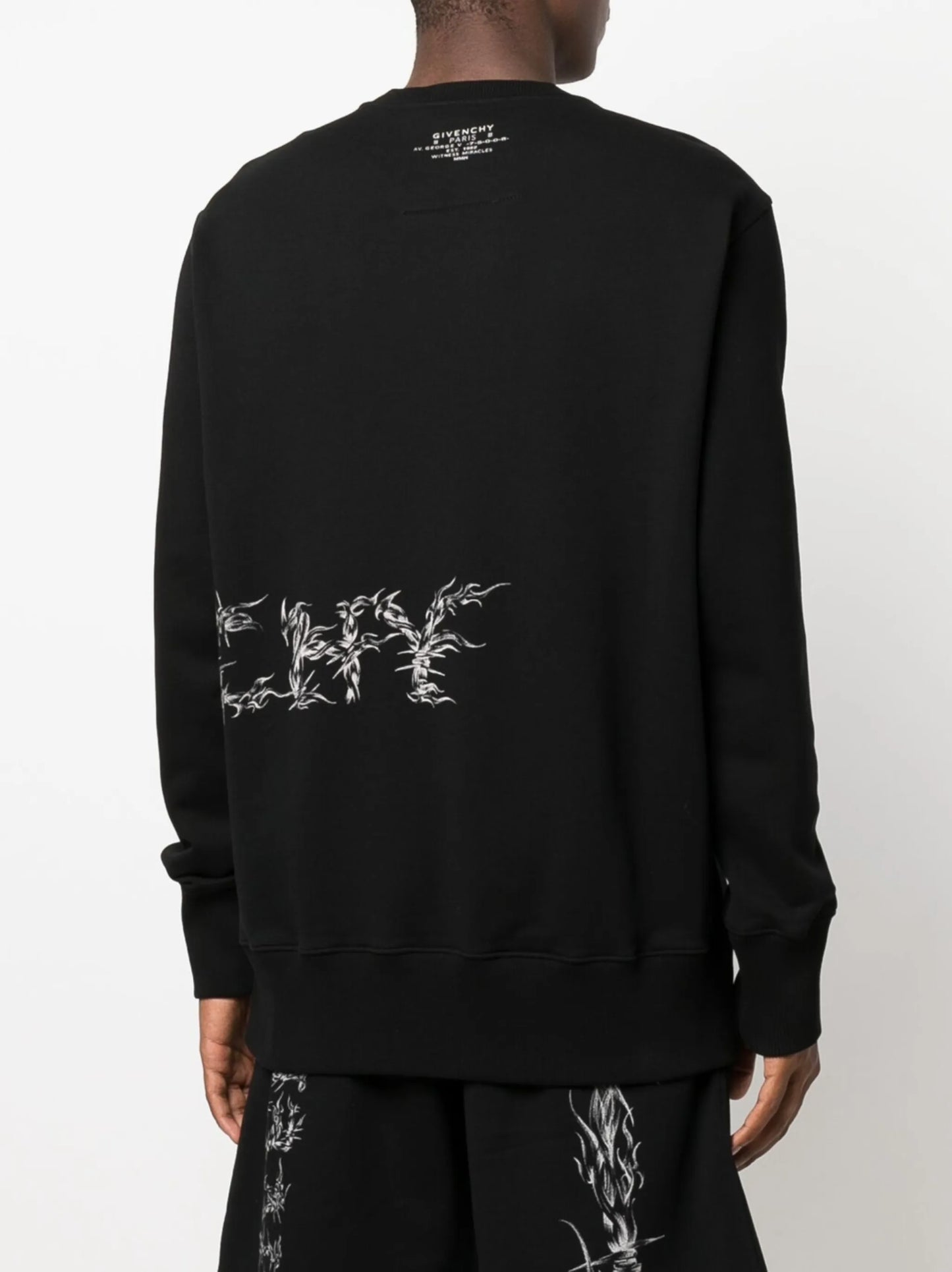 barbed-wire print jumper