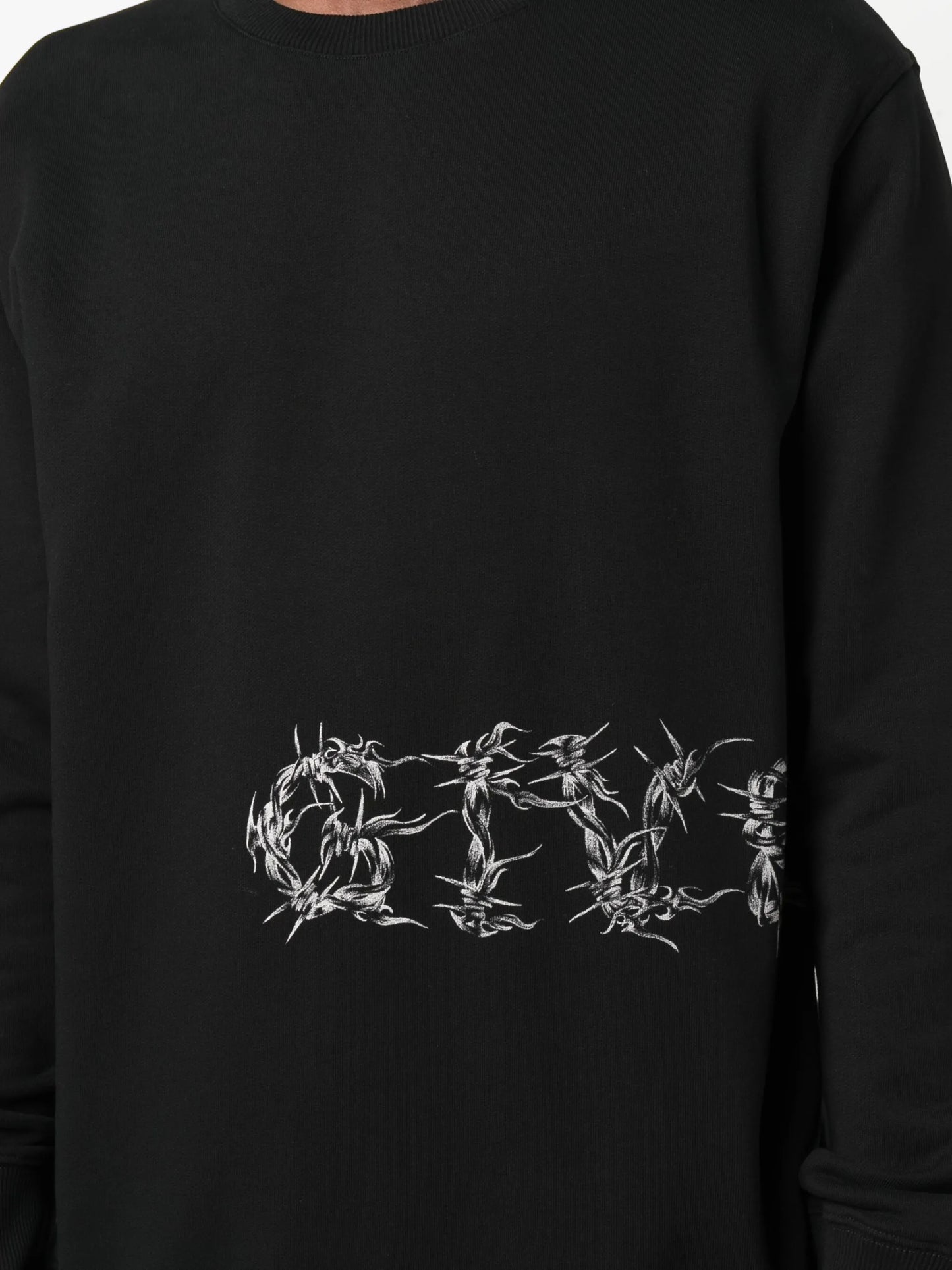 barbed-wire print jumper