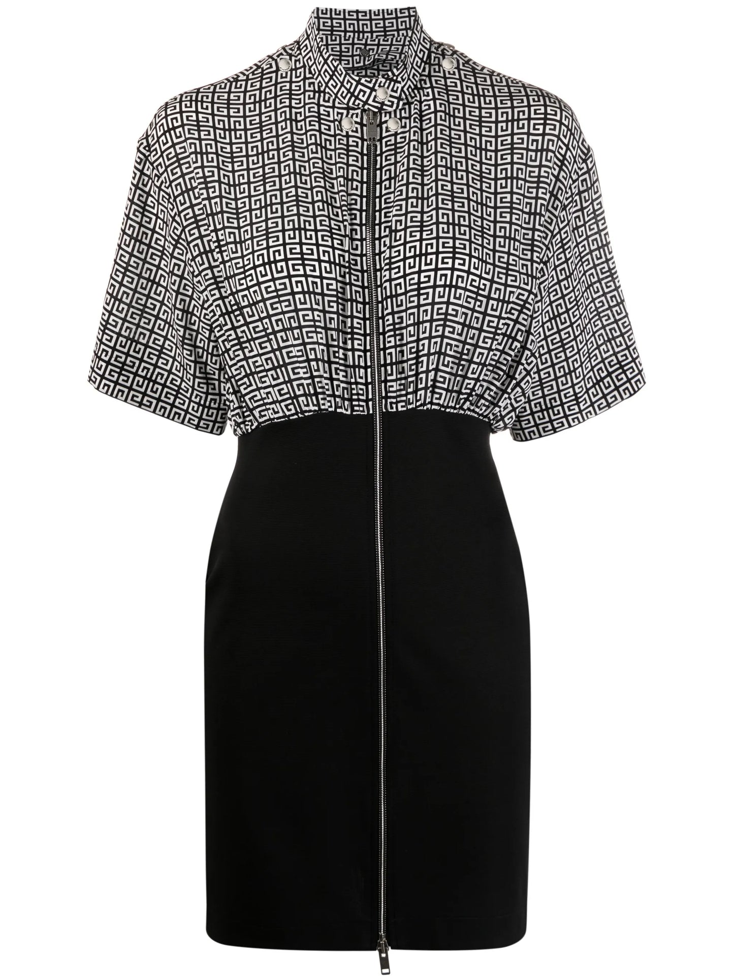 4G monogram-print shirt dress