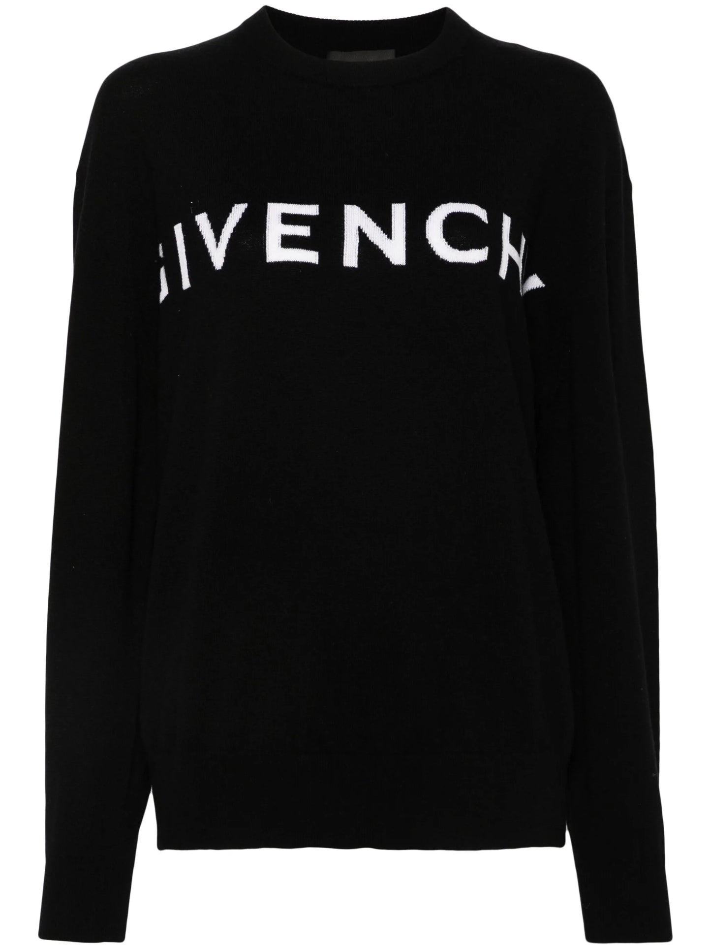 logo-intarsia sweater