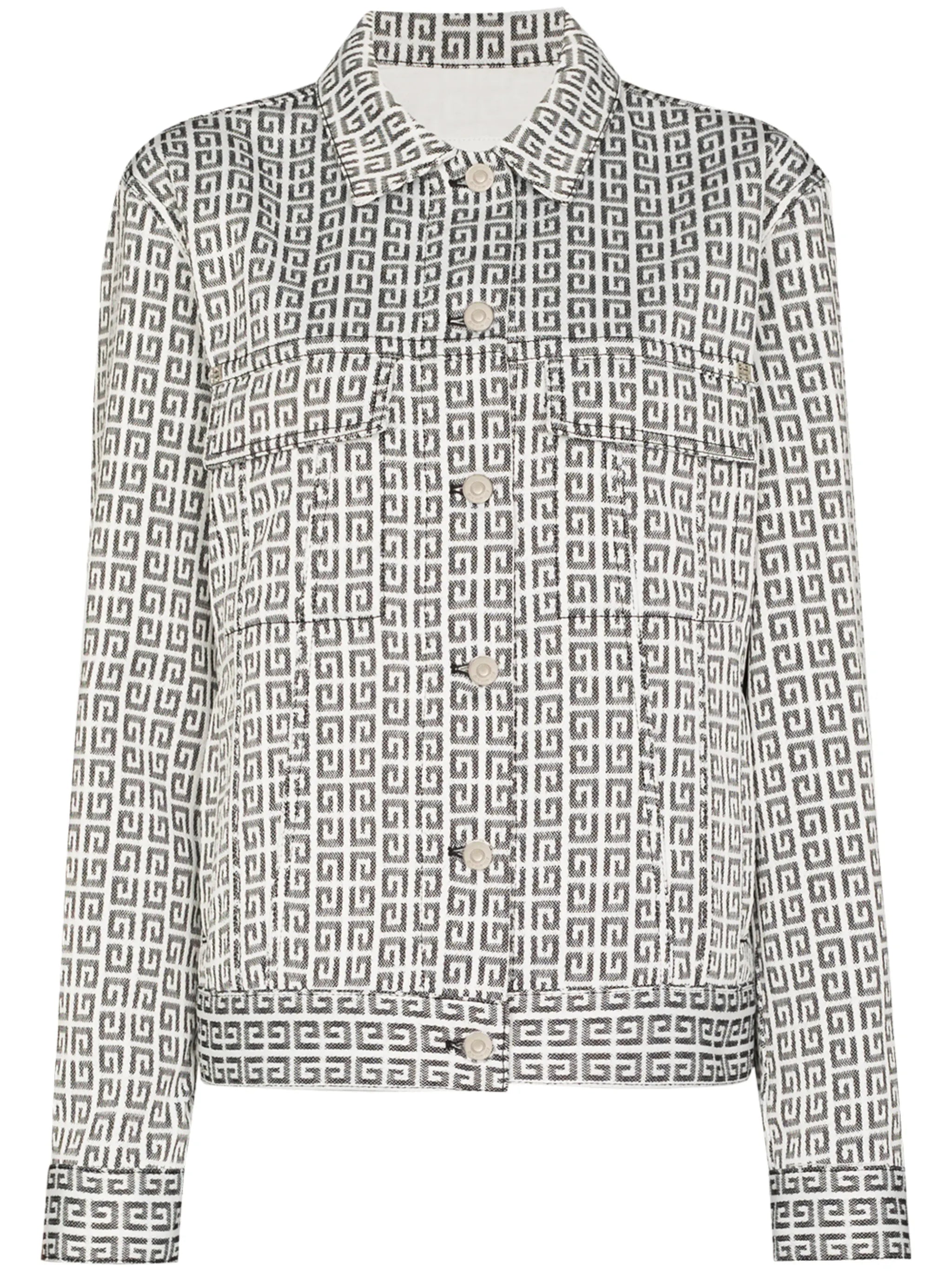 4G jacquard denim jacket