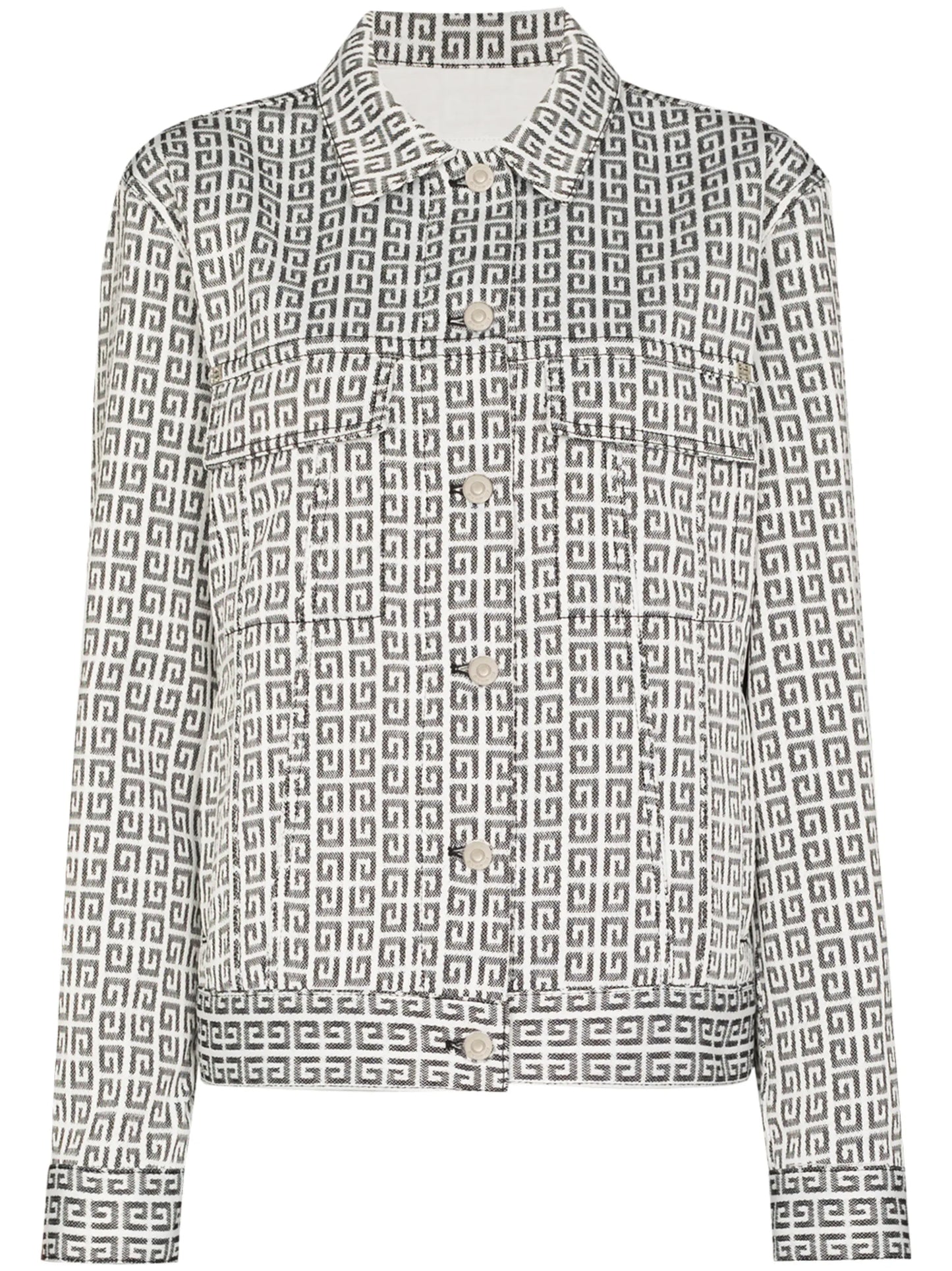 4G jacquard denim jacket