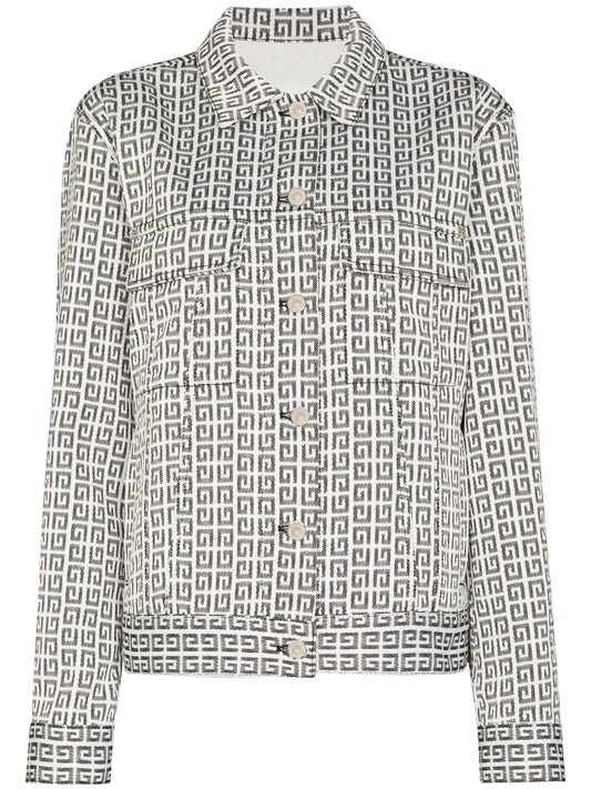 4G jacquard denim jacket