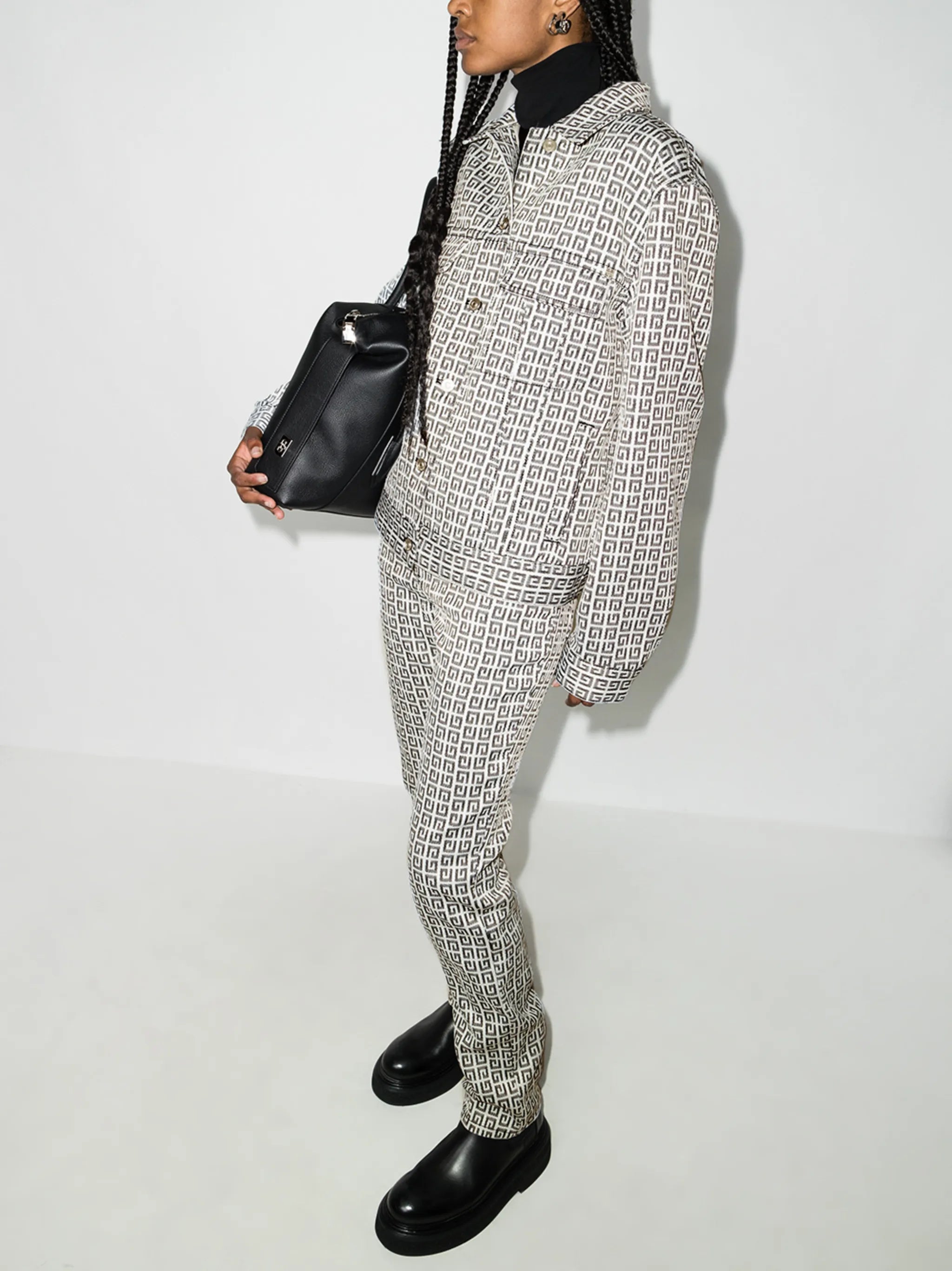 4G jacquard denim jacket