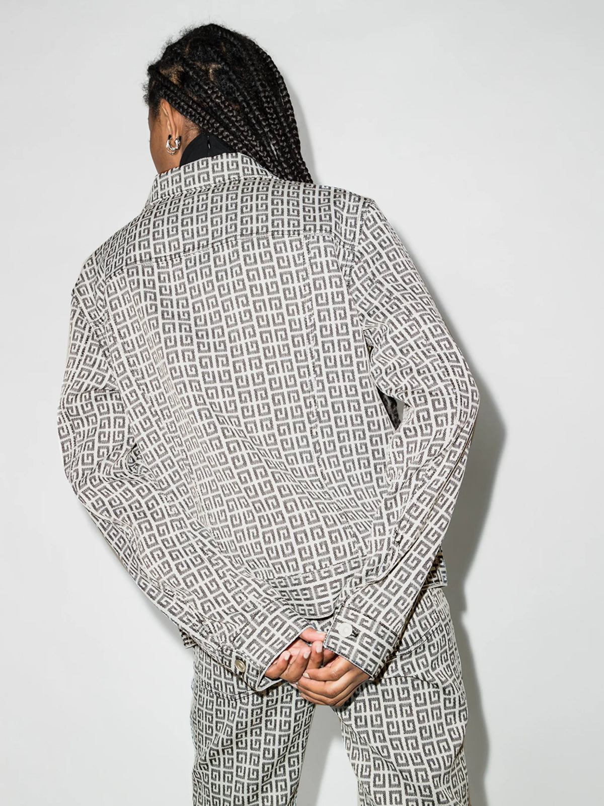 4G jacquard denim jacket