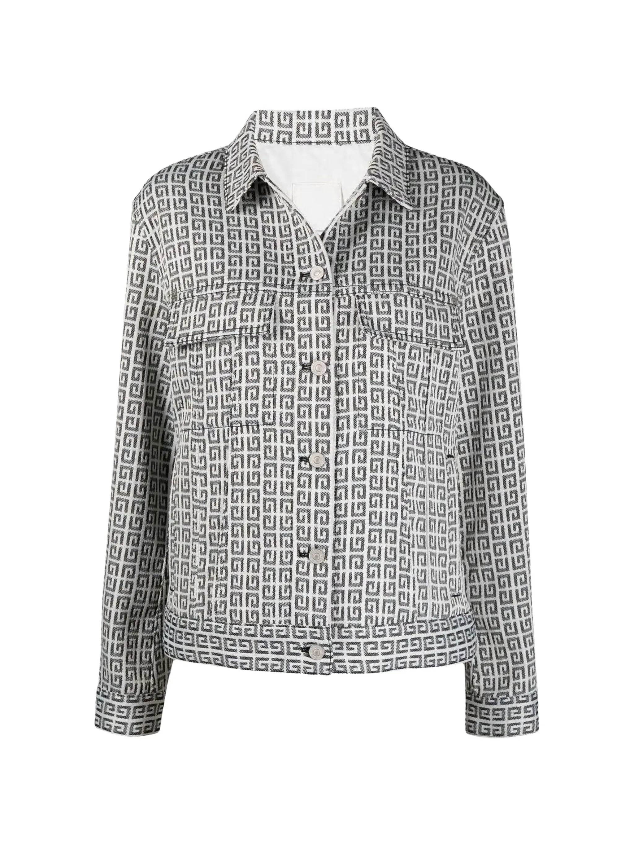 4G jacquard denim jacket